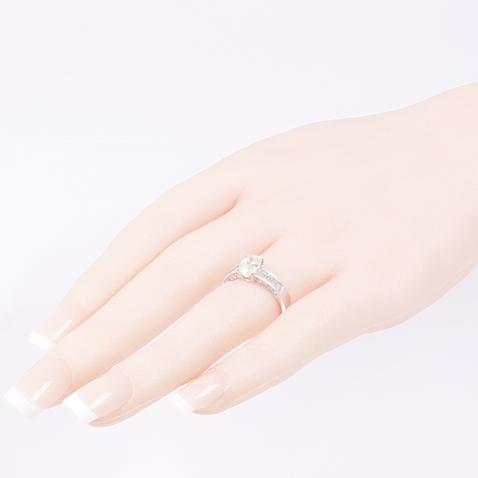 JEWELRY Diamond Ring PT900 Platinum US#6.5