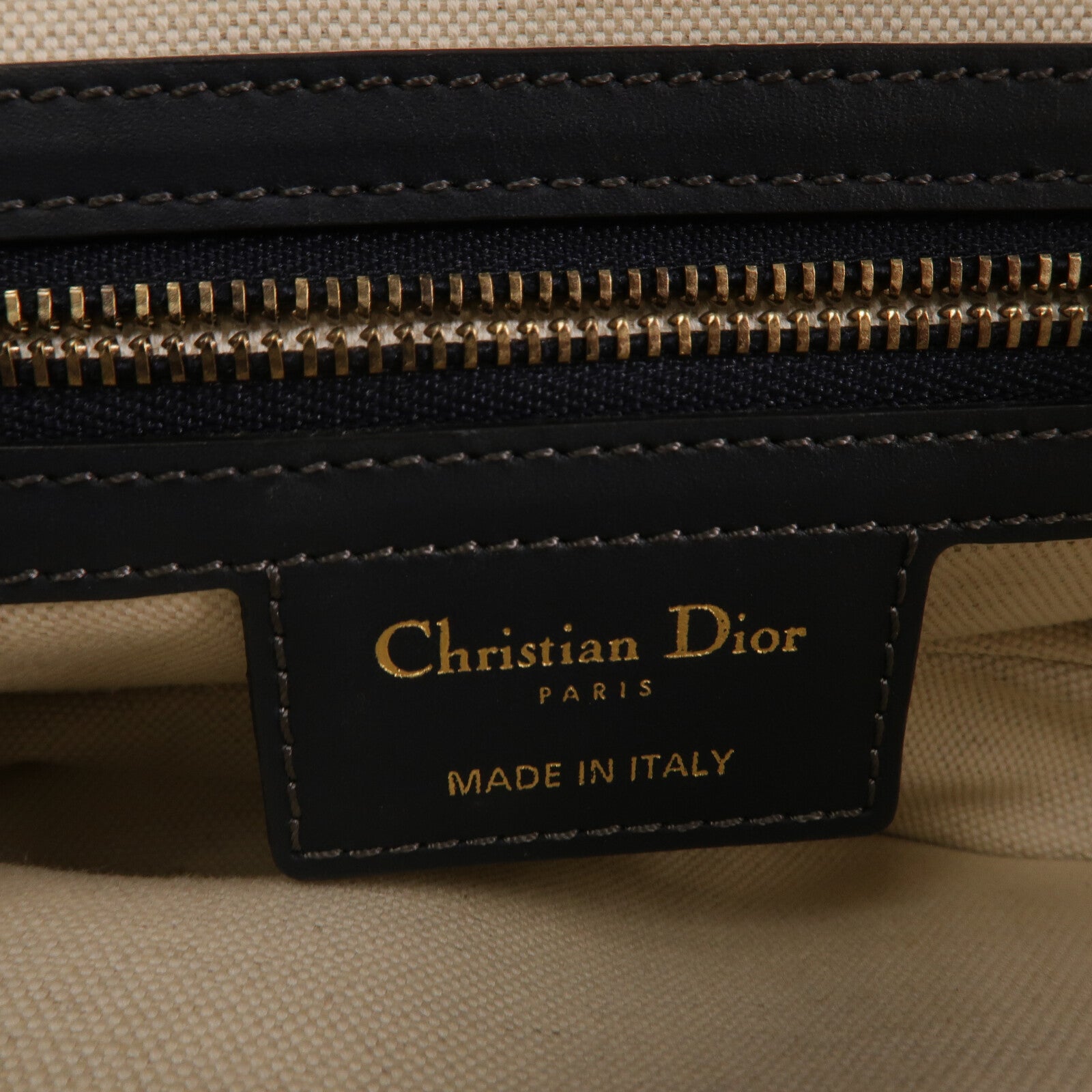 Dior Obriqur帆布Saddle Medium手挽肩背兩用袋
