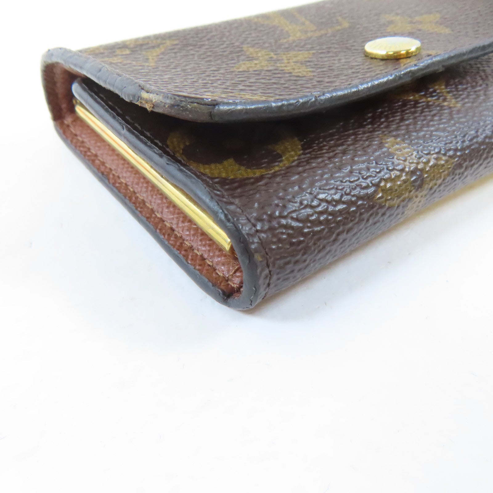 LOUIS VUITTON 【激減優惠】Monogram Key Case金扣鎖匙包啡色