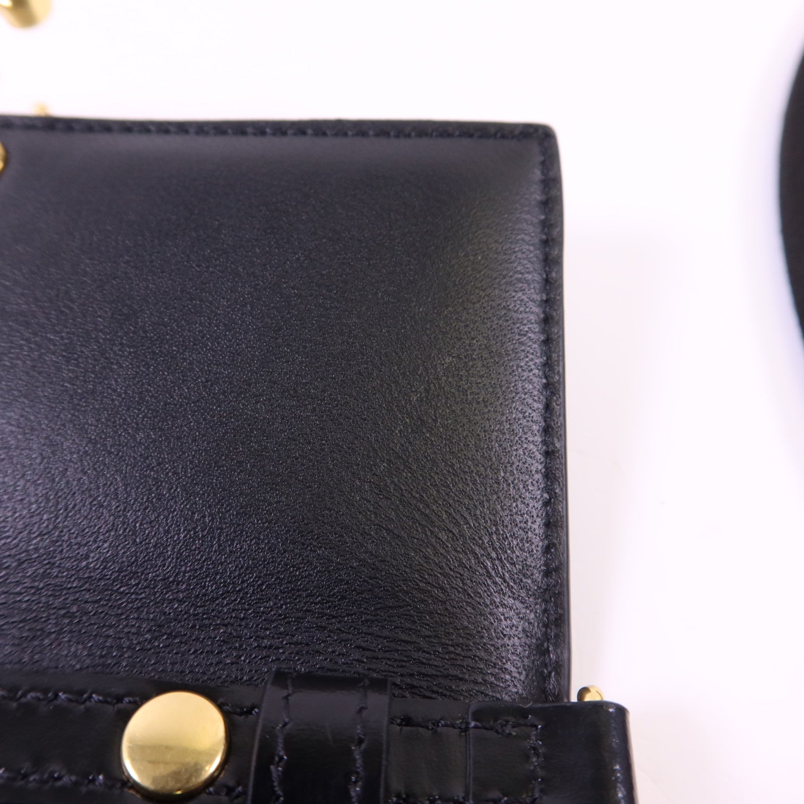 CELINE 牛皮皮革Chain Shoulder金扣肩背袋