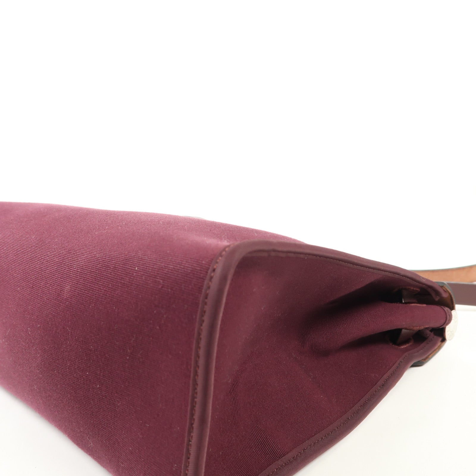 HERMES 帆布Herbag PM銀扣手挽肩背兩用袋