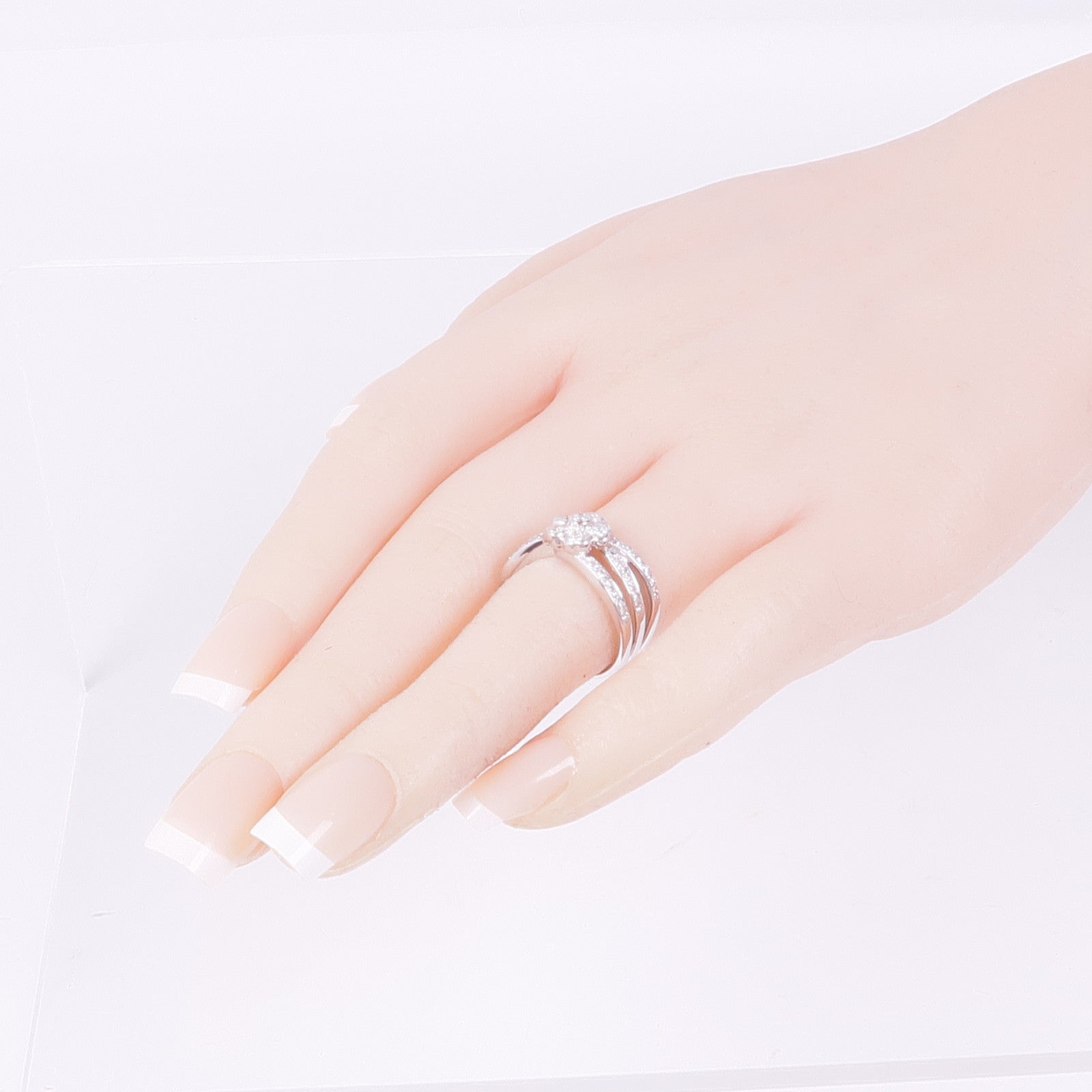 JEWELRY 【激減優惠】18K白金Diamond Ring鑽石戒指US#5.5