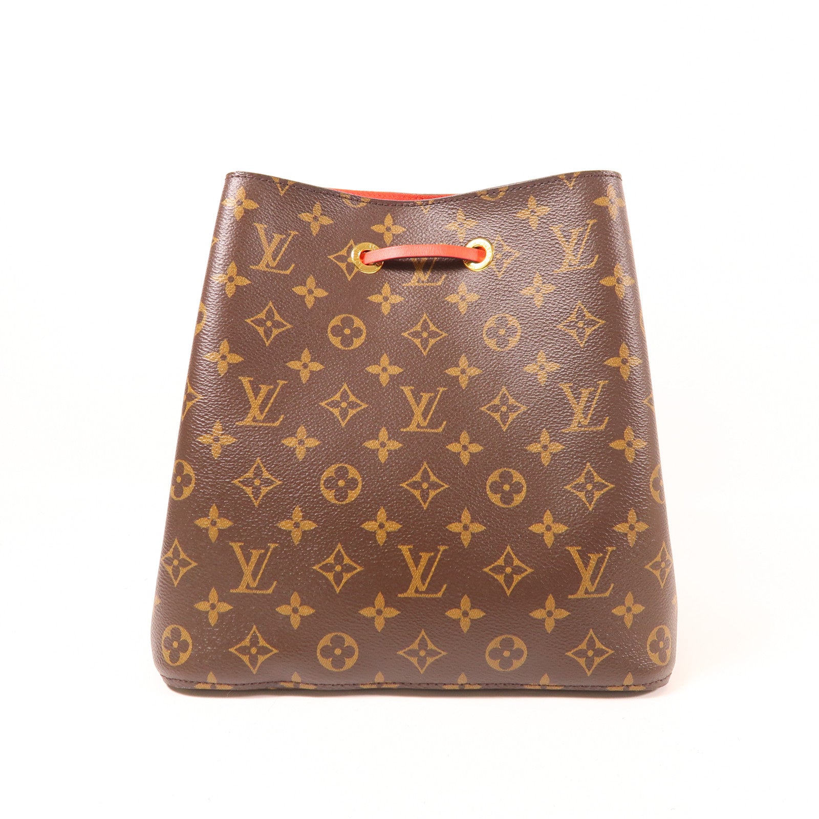 LOUIS VUITTON Monogram Neo Noe Bucket Bag金扣肩背袋Coquelicot/紅色