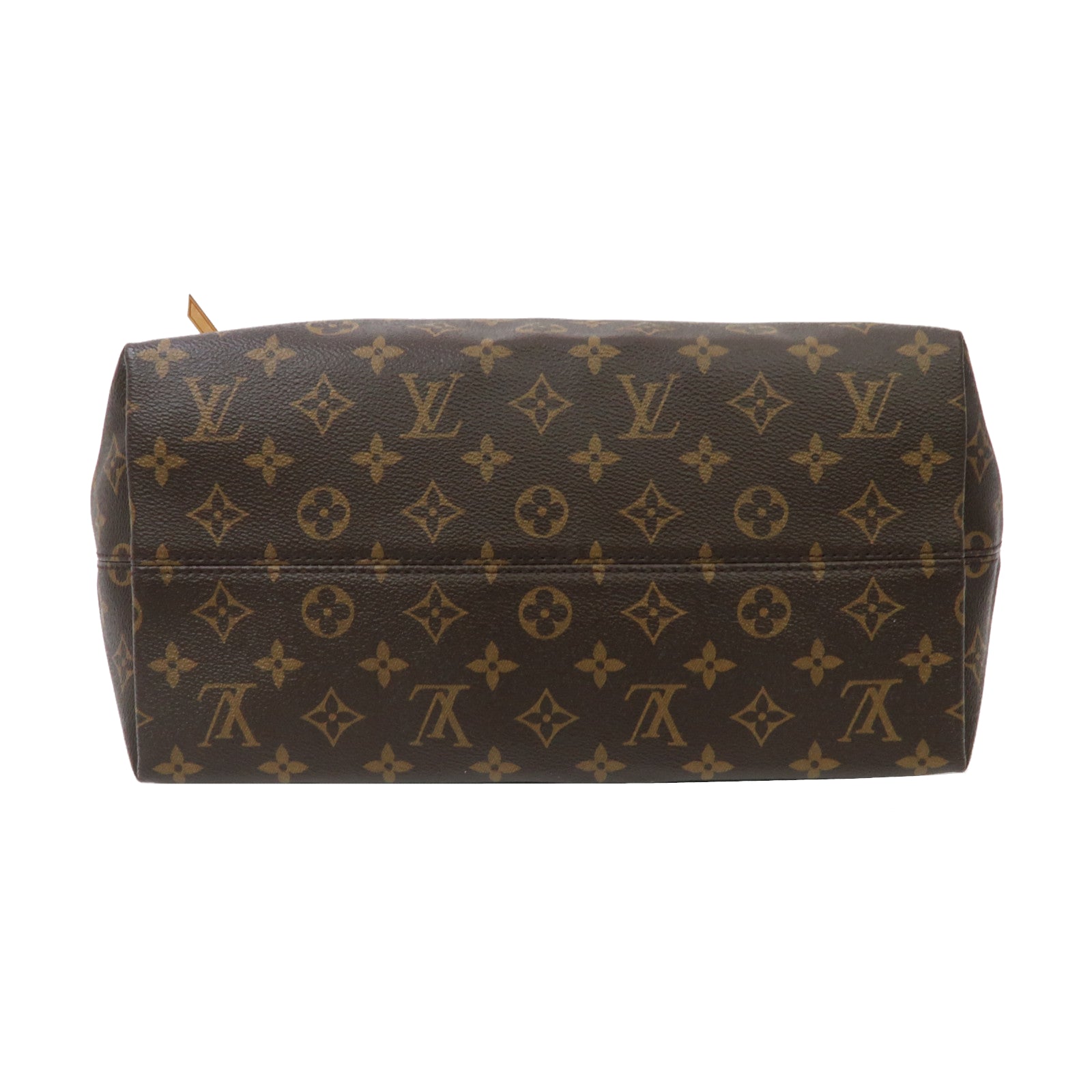 LOUIS VUITTON Monogram Iena MM金扣手挽袋啡色