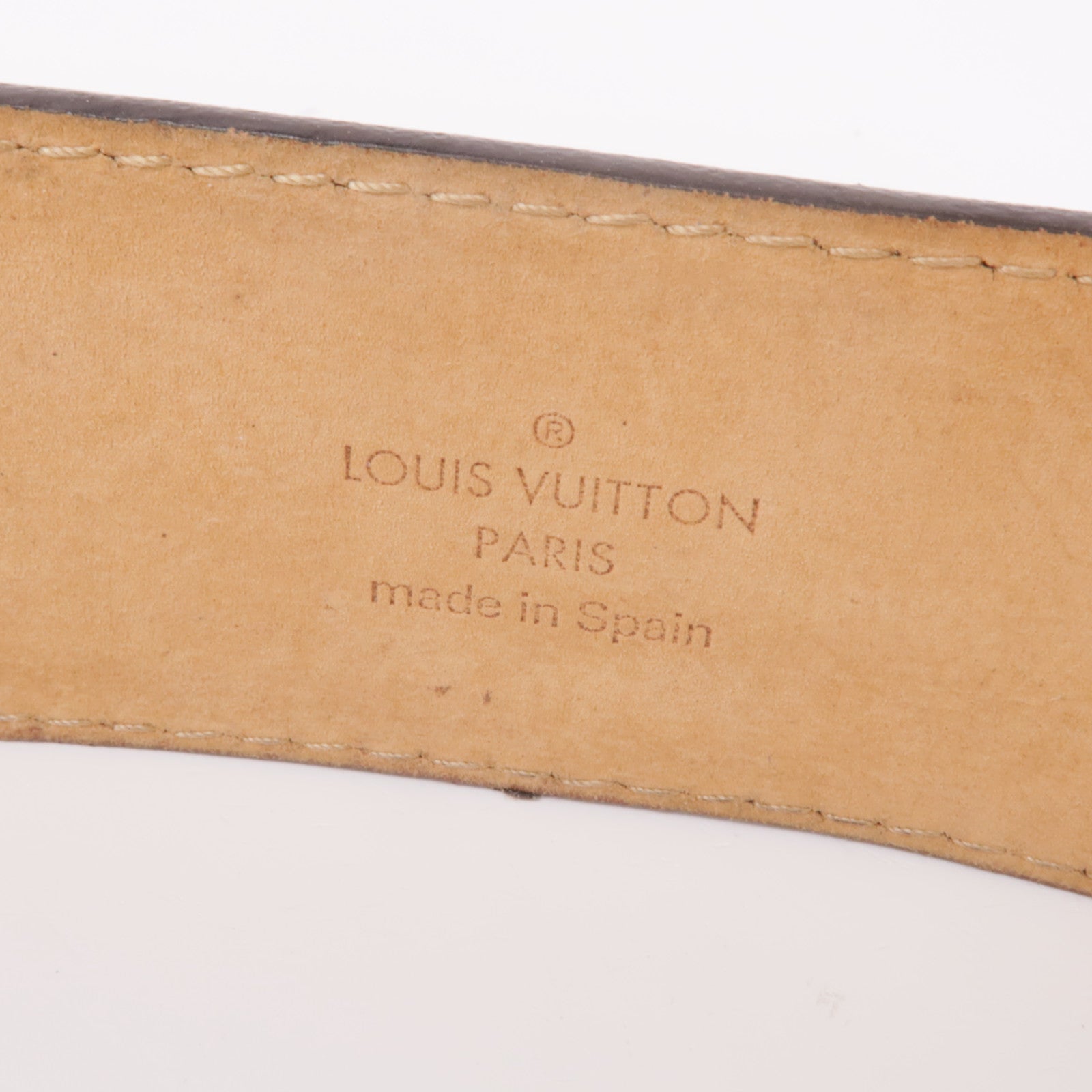 LOUIS VUITTON Monogram Belt 85cm金扣皮帶