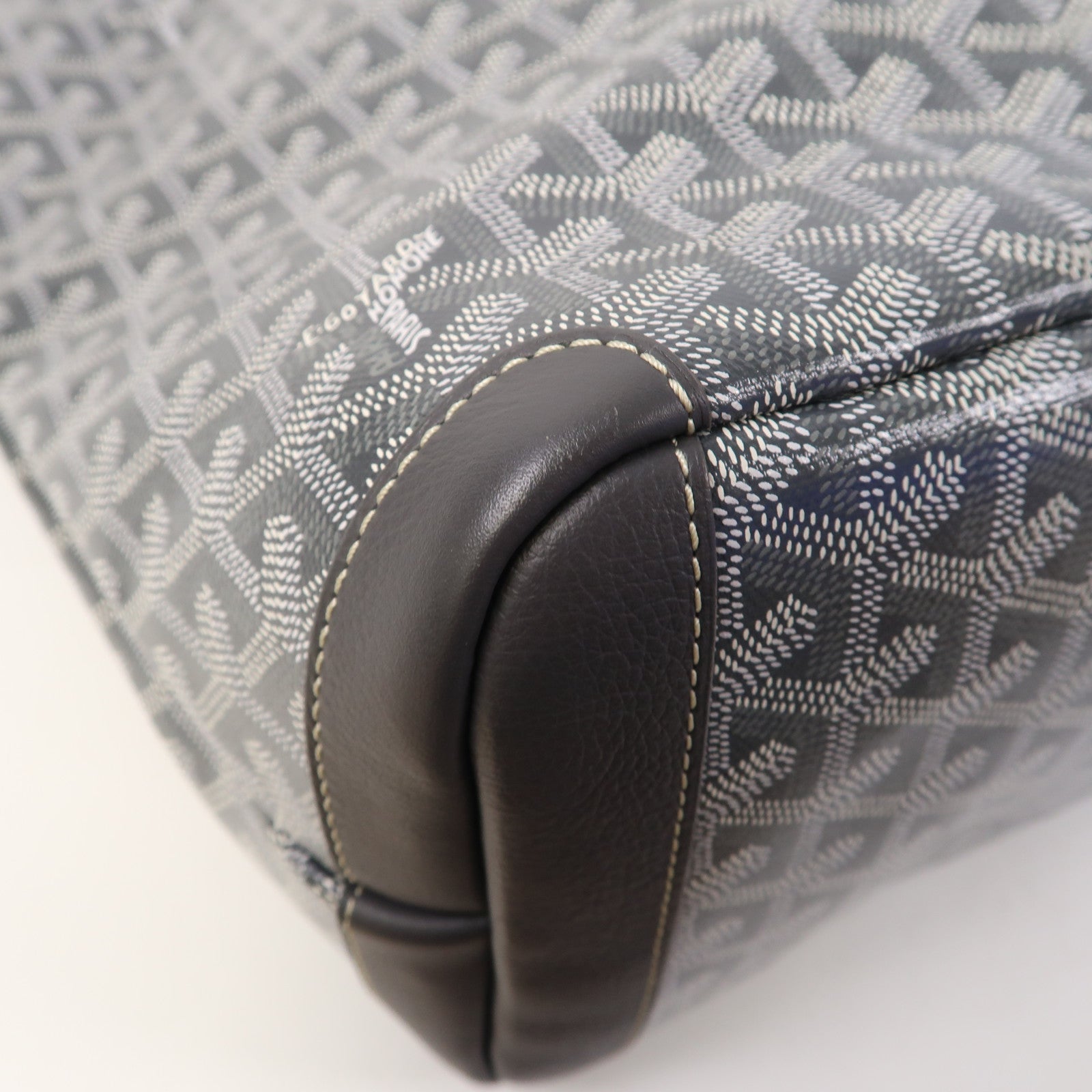 GOYARD 塗層帆布Tote bag銀扣手挽袋灰色