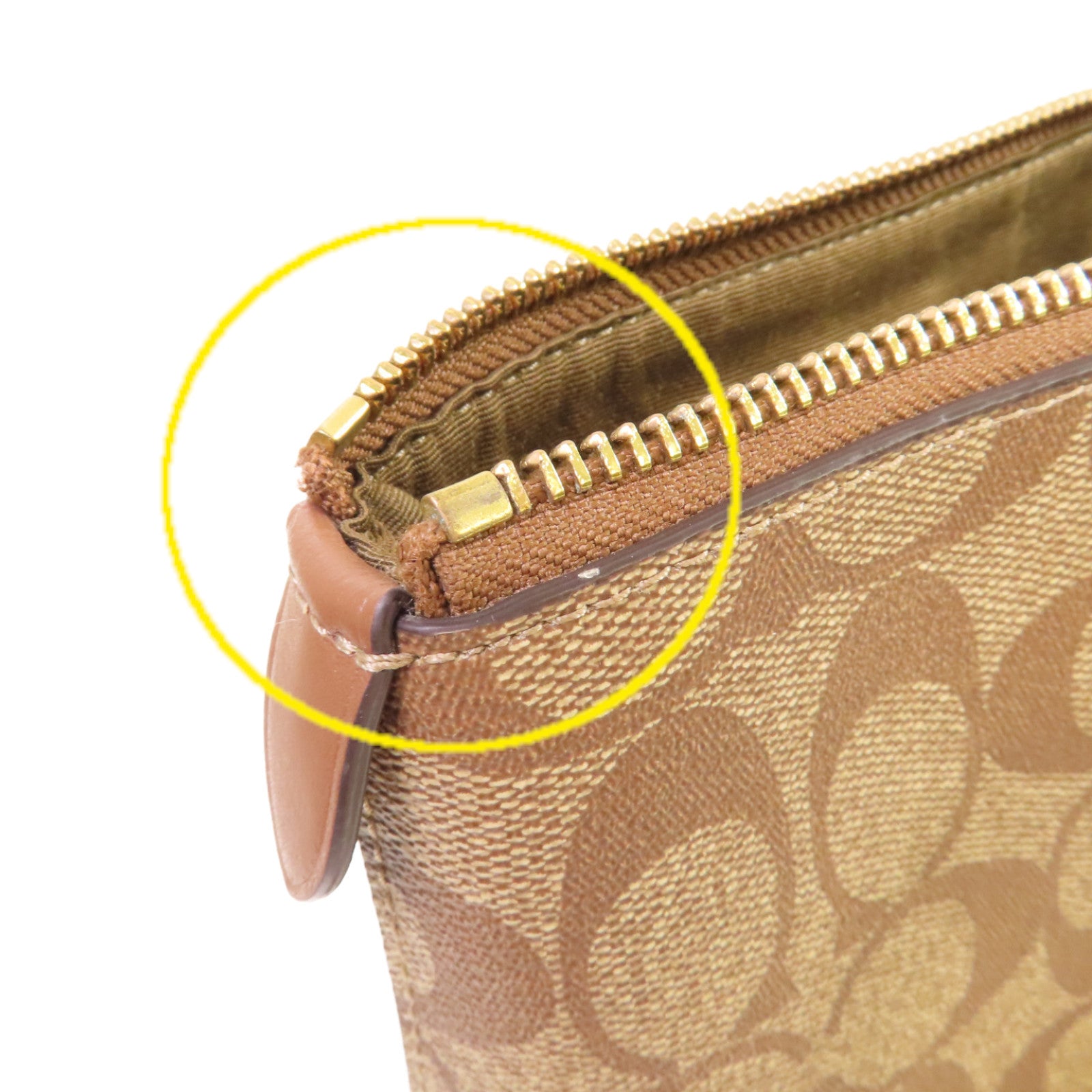 COACH 塗層帆布Gallery Tote Bag金扣肩背袋啡色