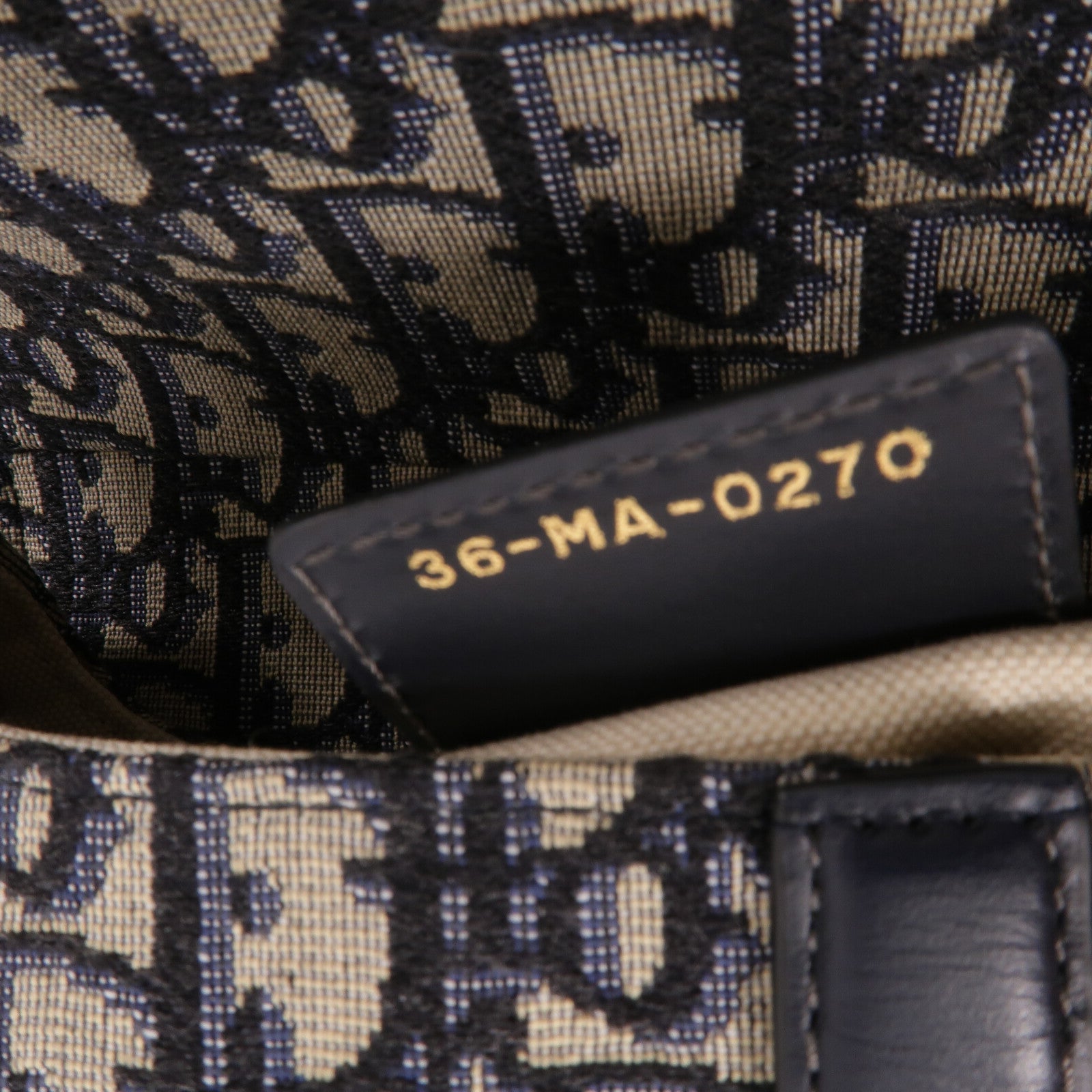 Dior Obriqur帆布Saddle Medium手挽肩背兩用袋