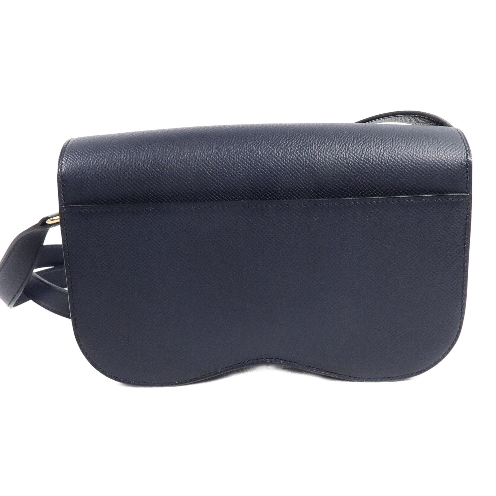 HERMES Epsom皮革Della Cavalleria Elan肩背袋Blue Indigo