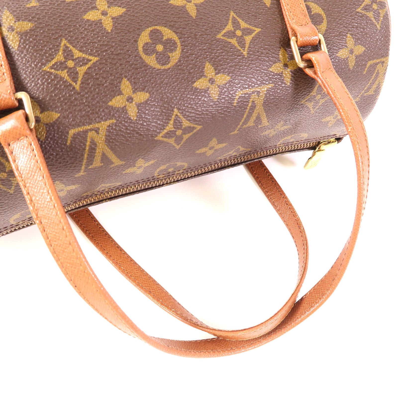 LOUIS VUITTON Monogram Papillon PM金扣手挽袋