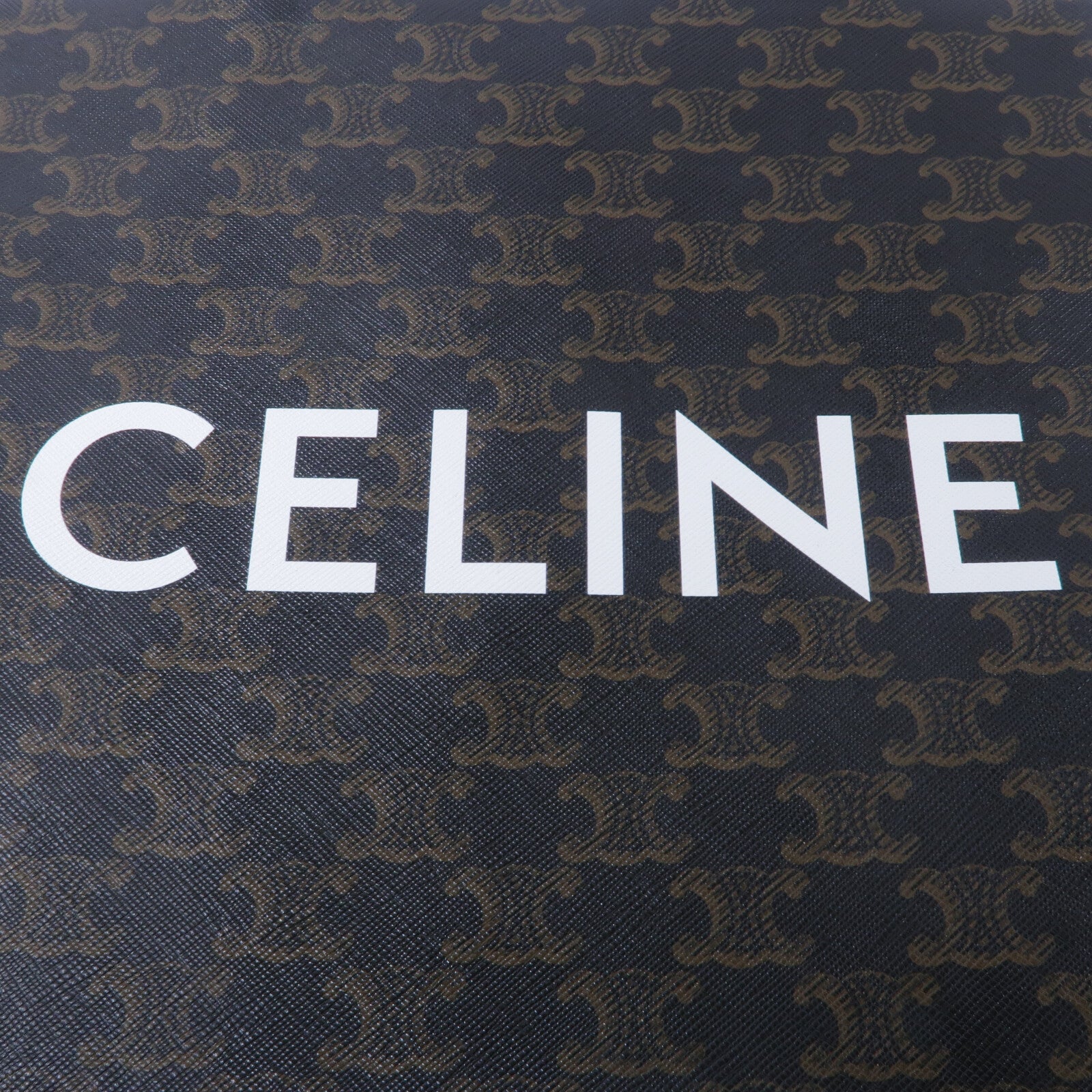 CELINE 塗層帆布Triomphe Cabas手挽肩背兩用袋