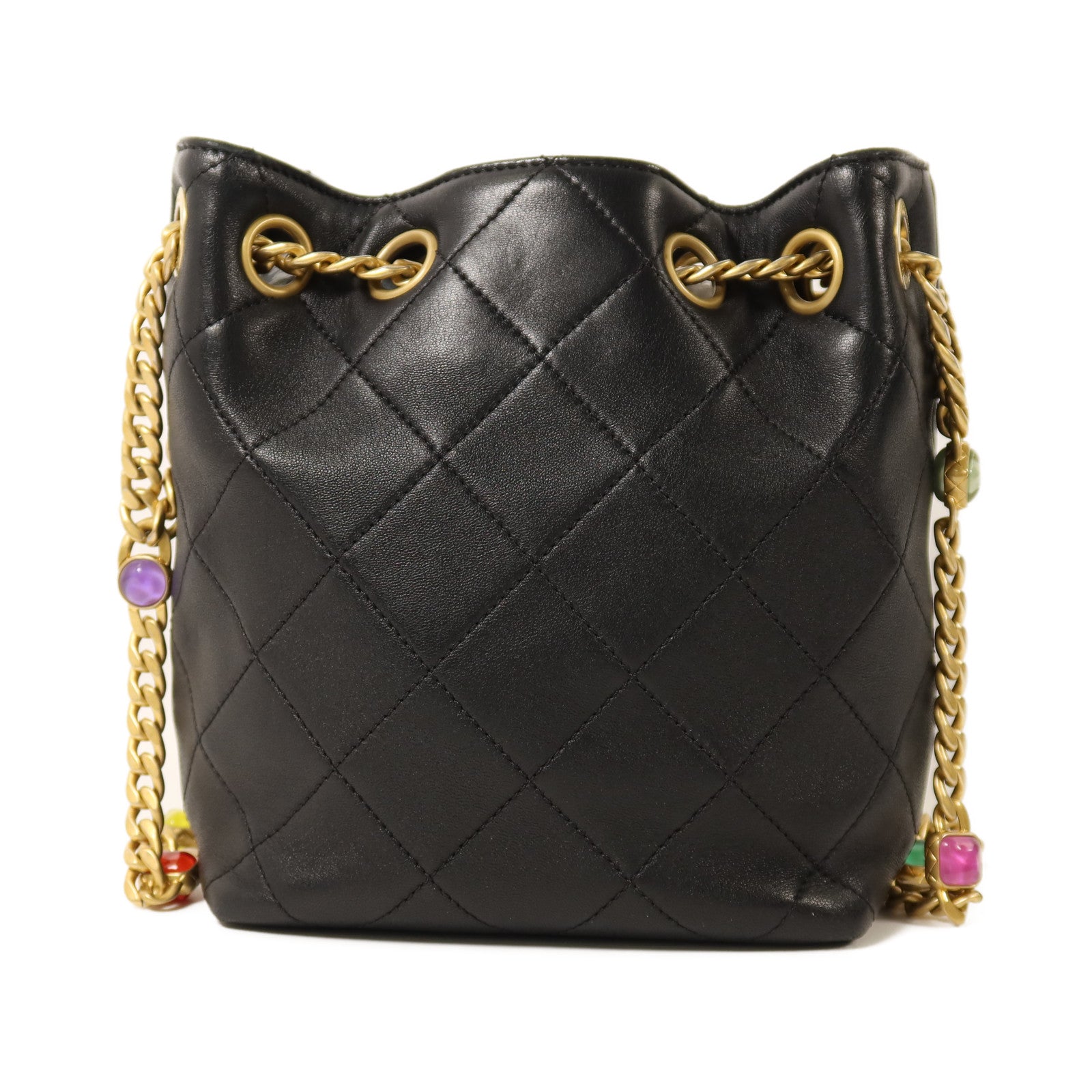 CHANEL 【激減優惠】牛皮皮革Chain Shoulder金扣鏈帶肩背袋