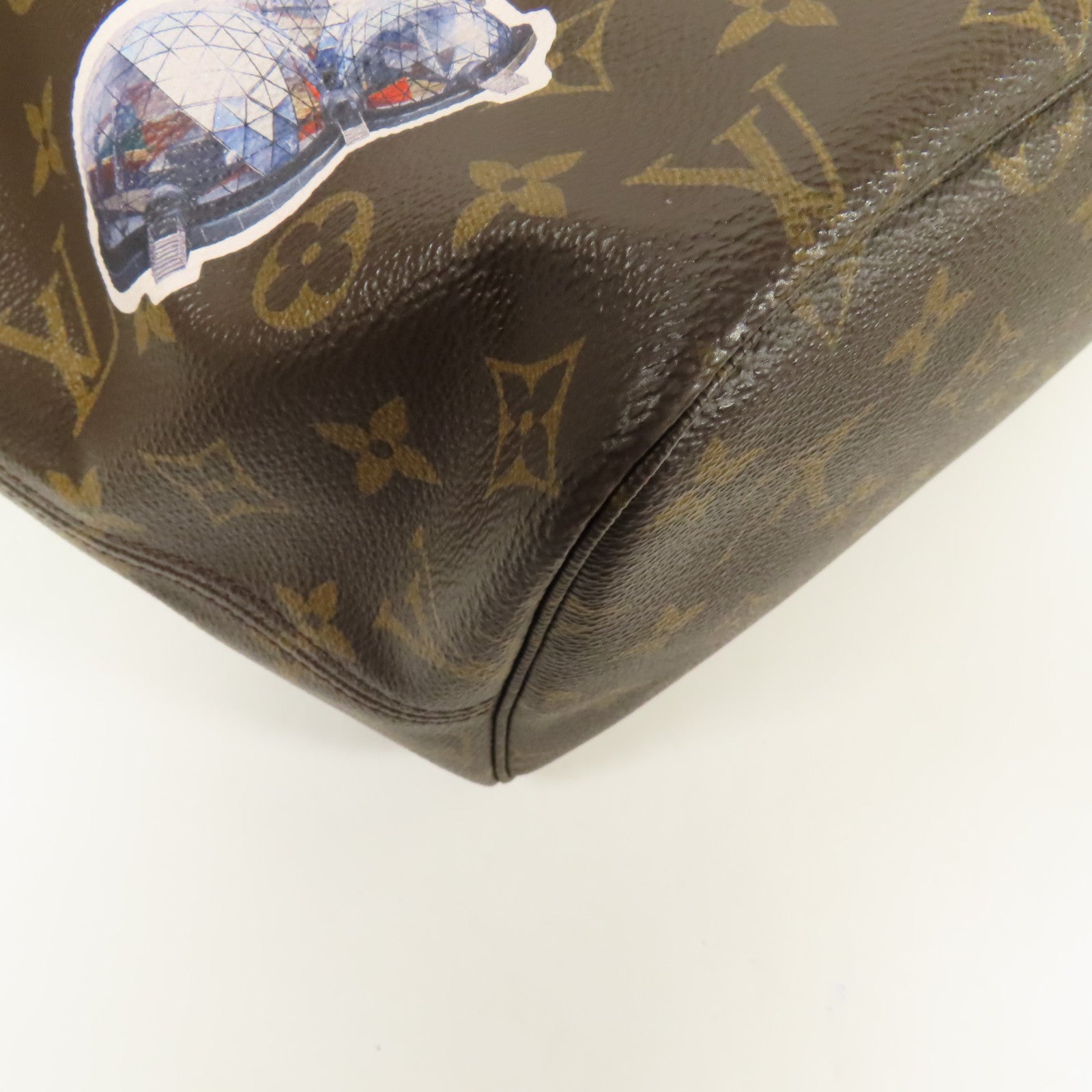 LOUIS VUITTON Monogram Macassar World Tour Neverfull MM手挽袋