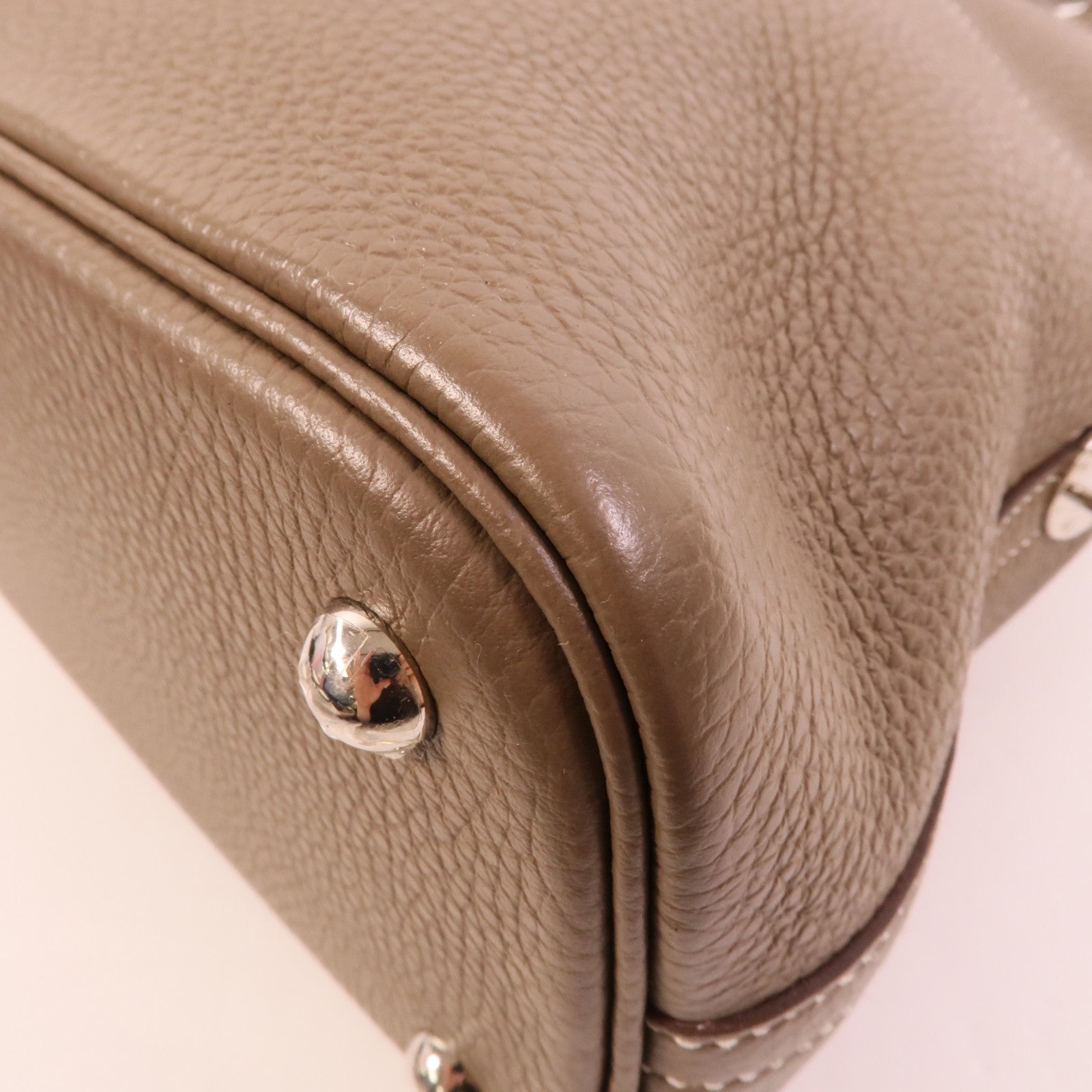HERMES Clemence皮革Bolide 31手挽肩背兩用袋Etoupe