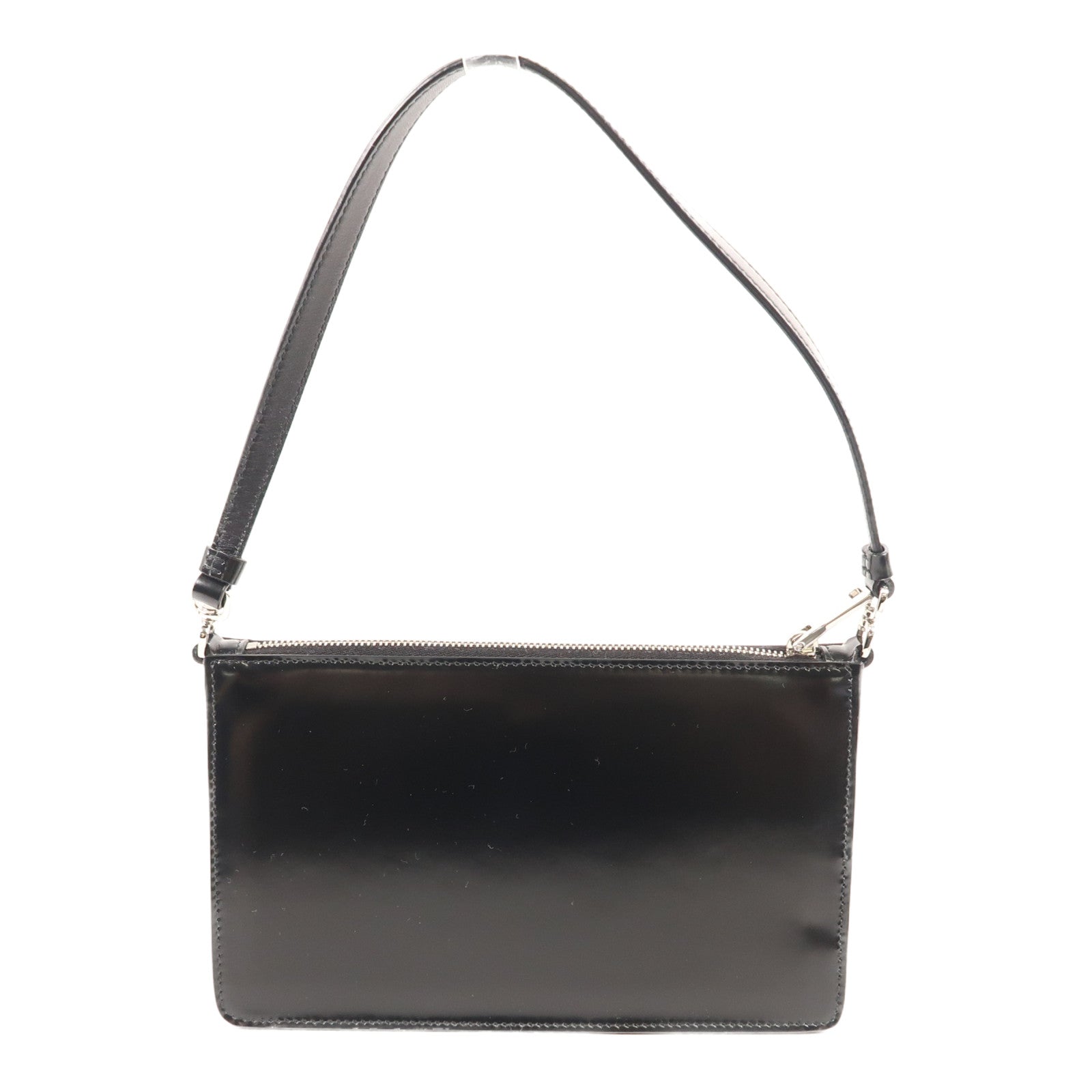 PRADA 牛皮皮革Shoulder Bag銀扣肩背袋