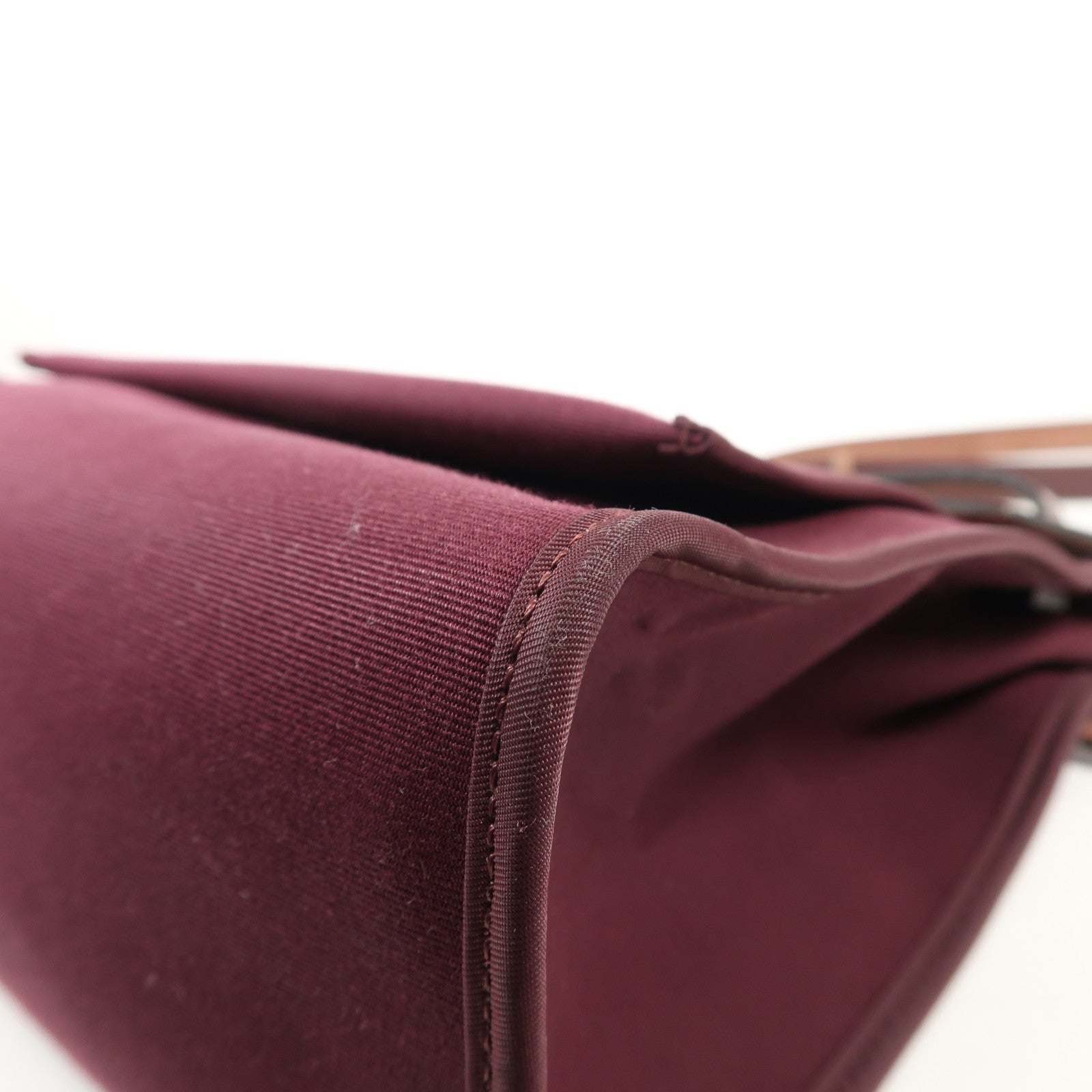 HERMES 帆布Herbag PM銀扣手挽肩背兩用袋