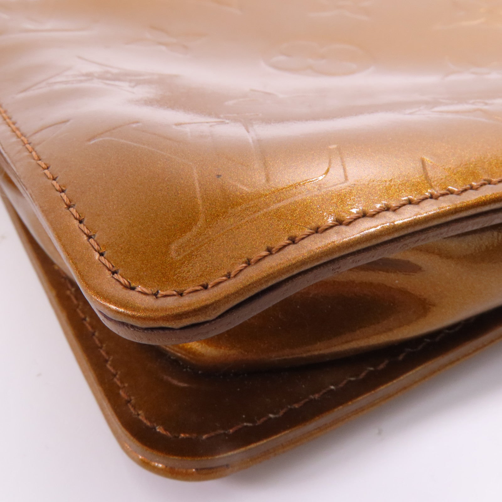 LOUIS VUITTON Vernis Monogram Venis Lexington Accessory Pouch金扣手挽袋