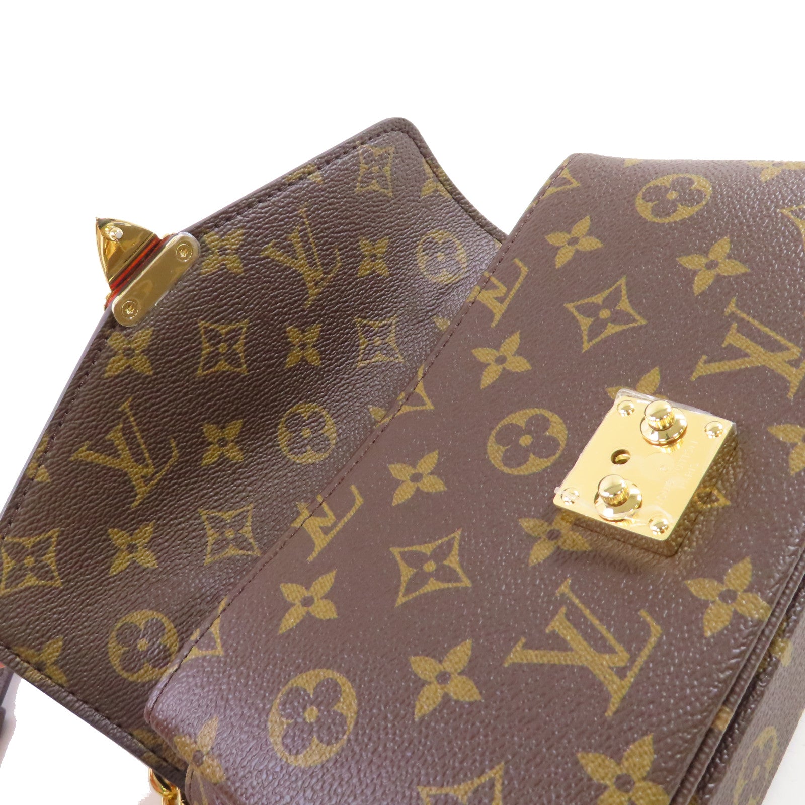 LOUIS VUITTON Monogram Pochete Metis 2Way Shoulder Bag金扣手挽肩背兩用袋啡色