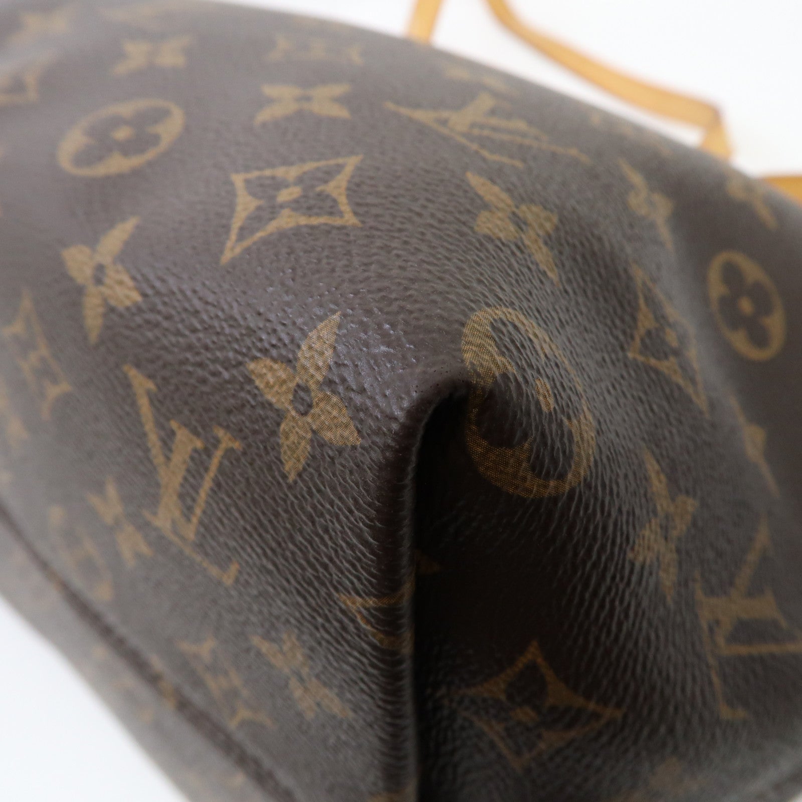 LOUIS VUITTON Monogram Iena MM金扣手挽袋啡色
