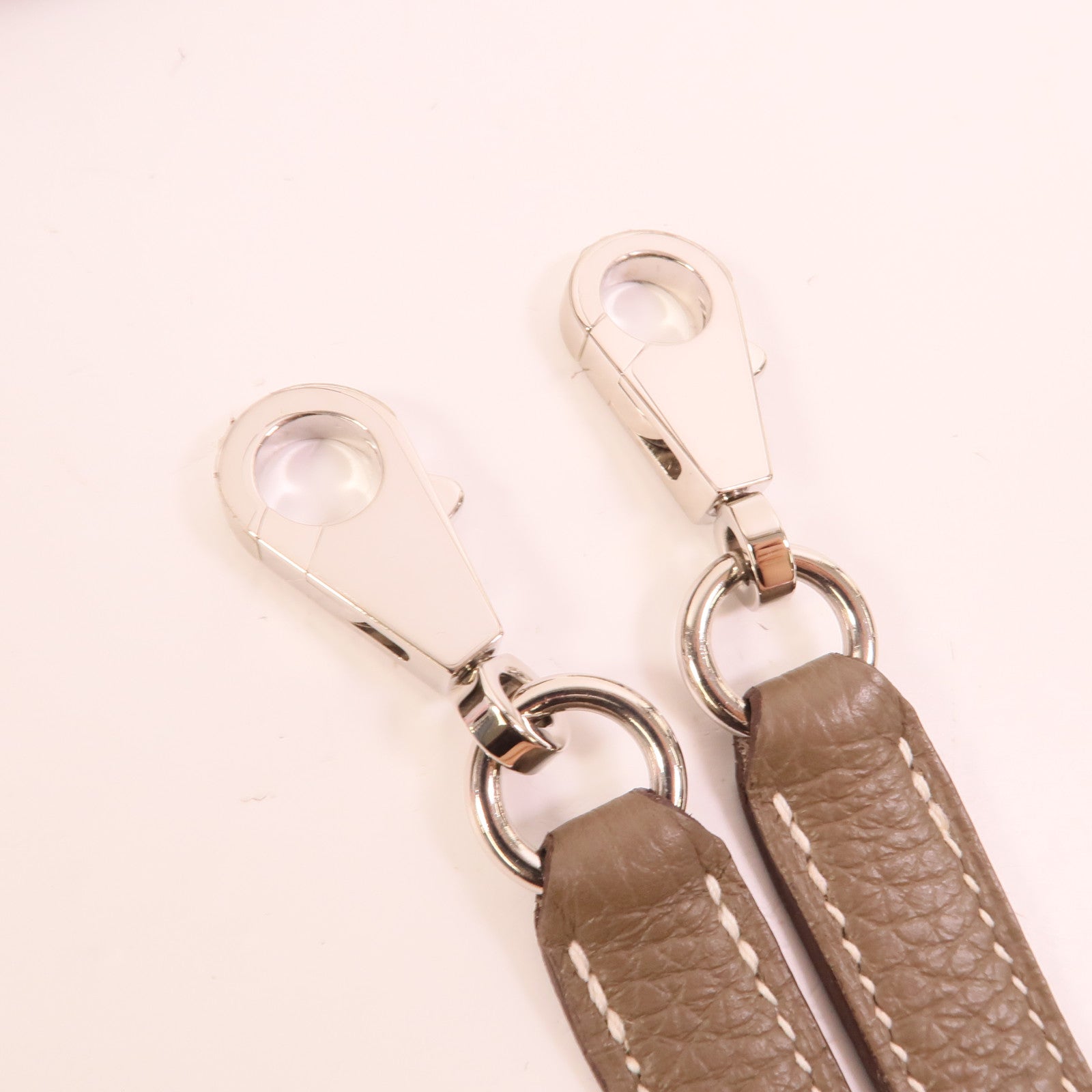 HERMES Clemence皮革Bolide 31手挽肩背兩用袋Etoupe
