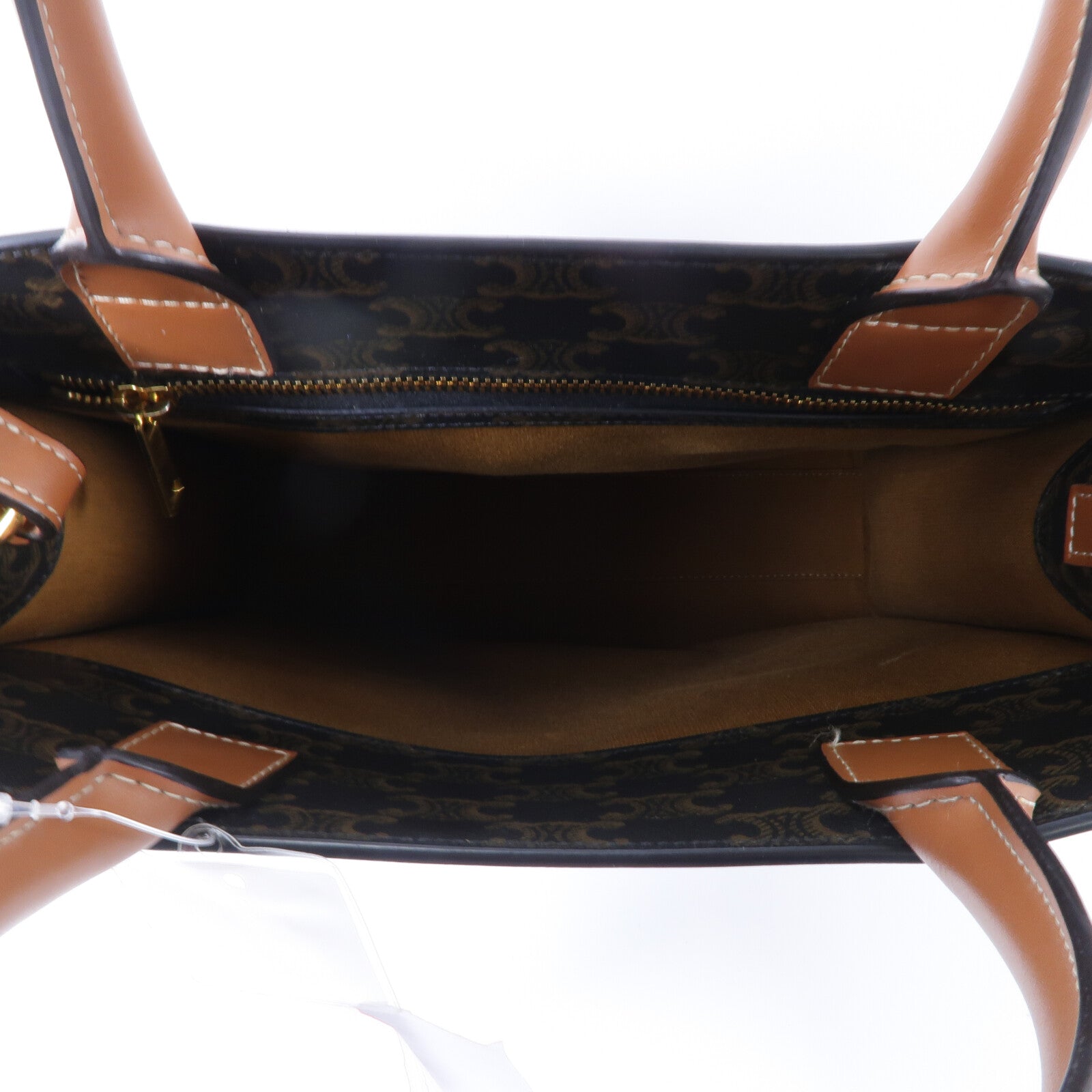 CELINE 塗層帆布Triomphe Cabas手挽肩背兩用袋