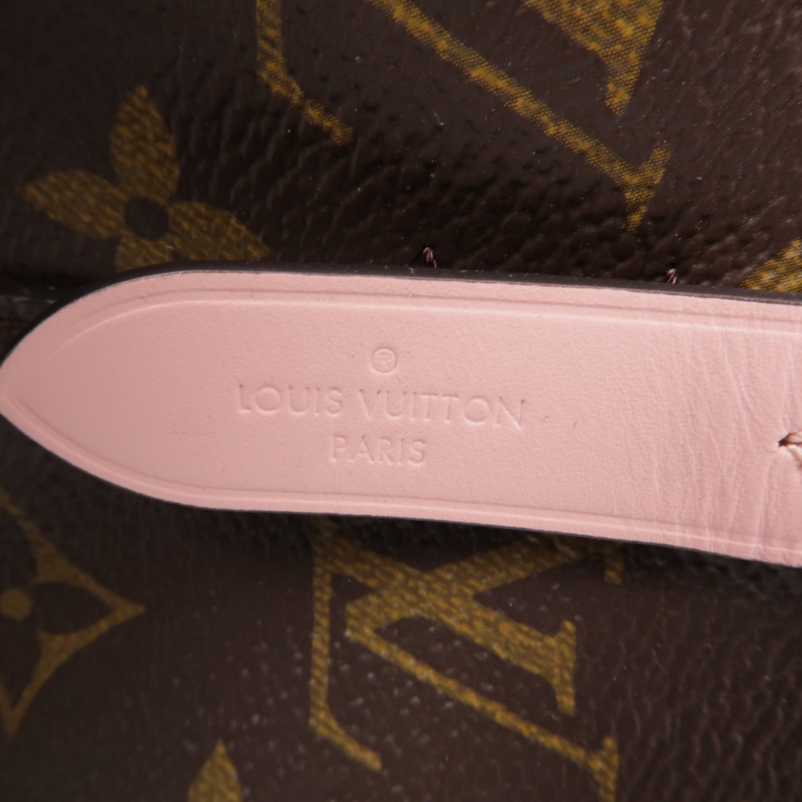 LOUIS VUITTON Monogram Neo Noe金扣手挽肩背兩用袋棕色/粉紅色