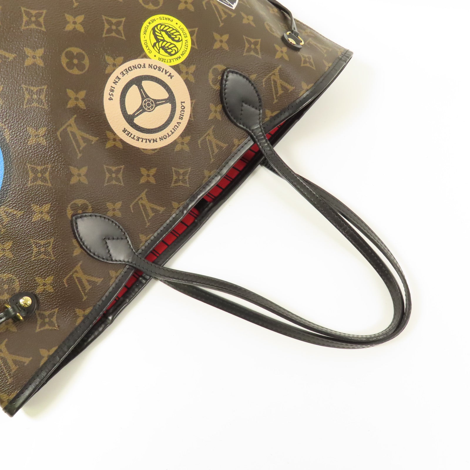 LOUIS VUITTON Monogram Macassar World Tour Neverfull MM手挽袋