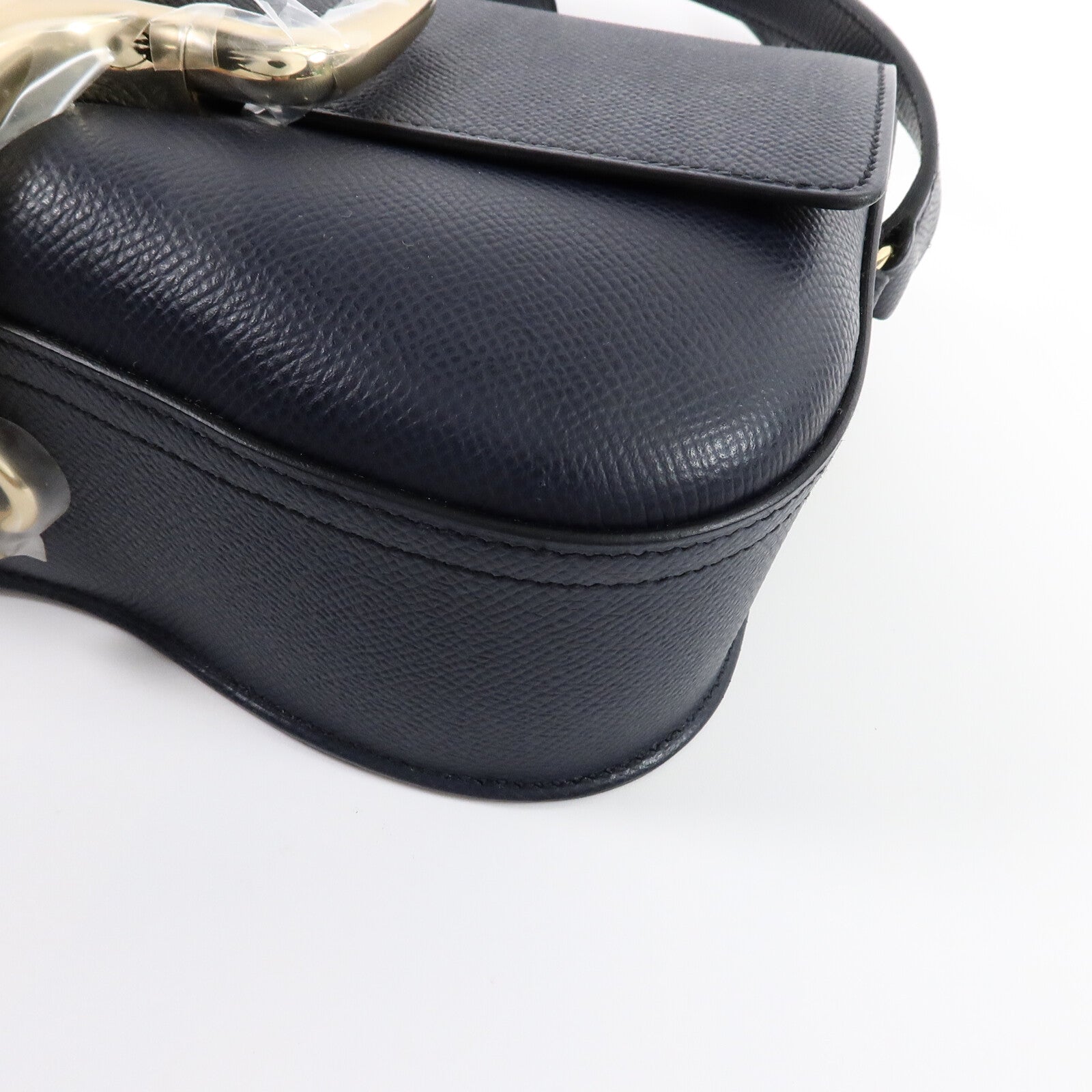 HERMES Epsom皮革Della Cavalleria Elan肩背袋Blue Indigo
