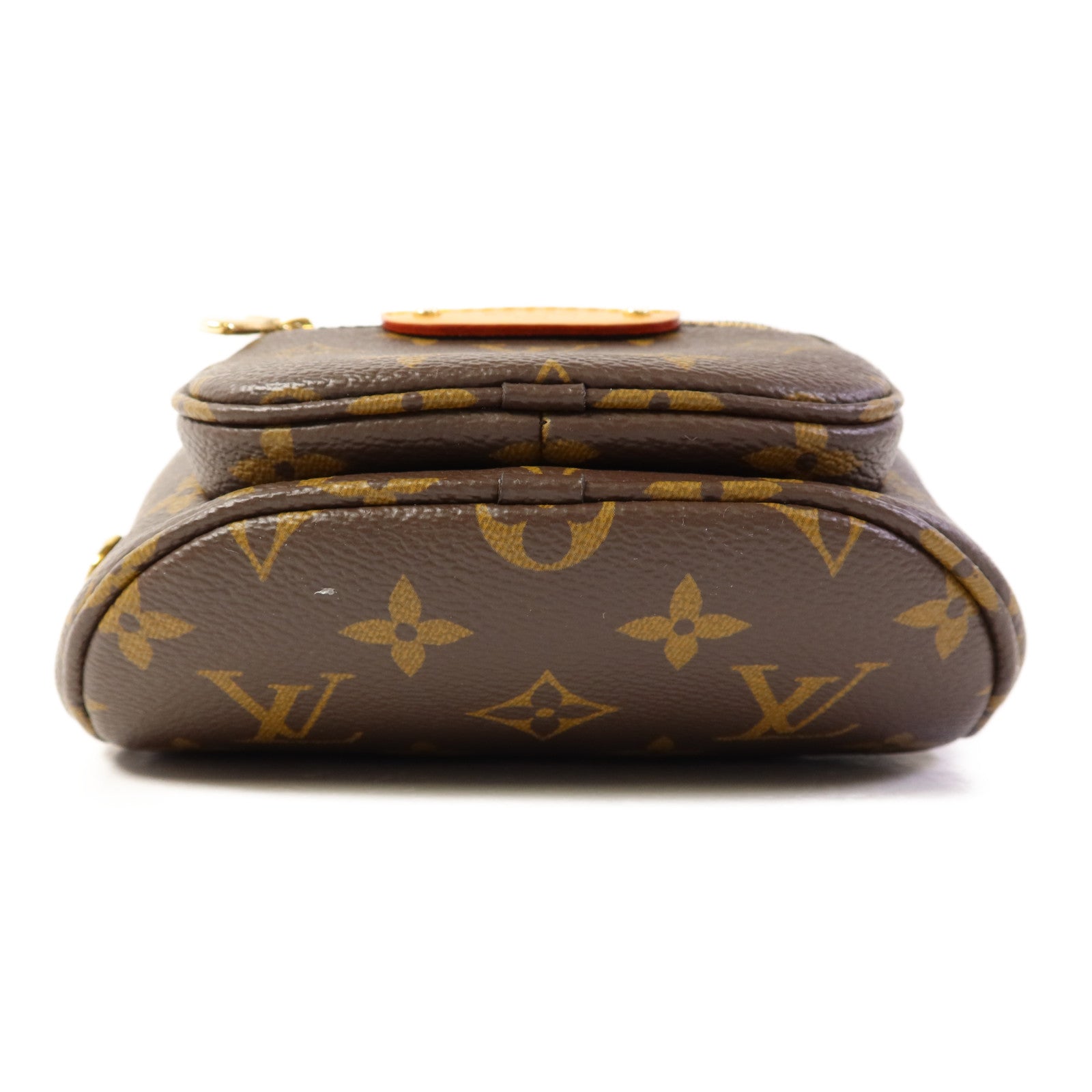 LOUIS VUITTON Monogram Mini Bumbag金扣手挽肩背兩用袋棕色