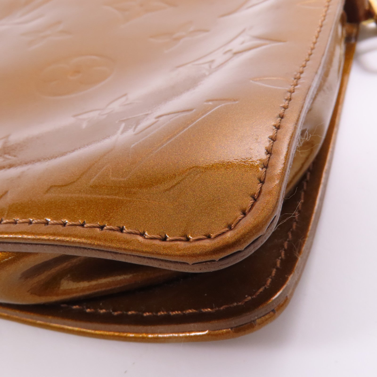 LOUIS VUITTON Vernis Monogram Venis Lexington Accessory Pouch金扣手挽袋