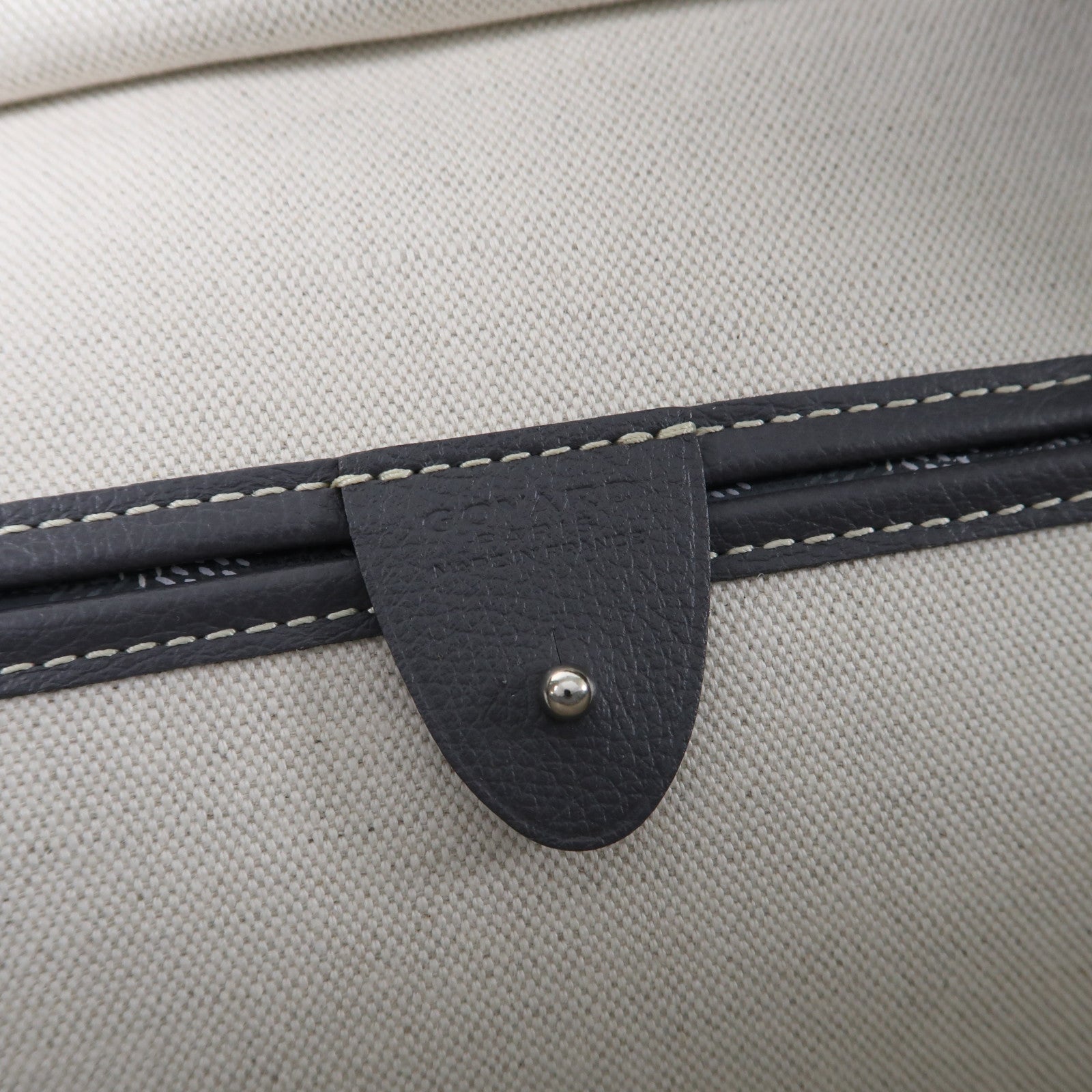 GOYARD 塗層帆布Tote bag銀扣手挽袋灰色