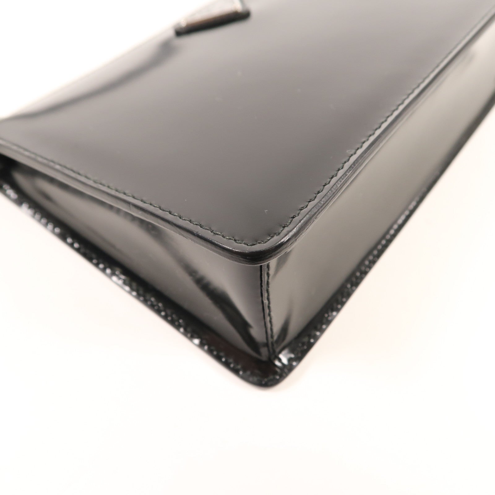 PRADA 牛皮皮革Shoulder Bag銀扣肩背袋