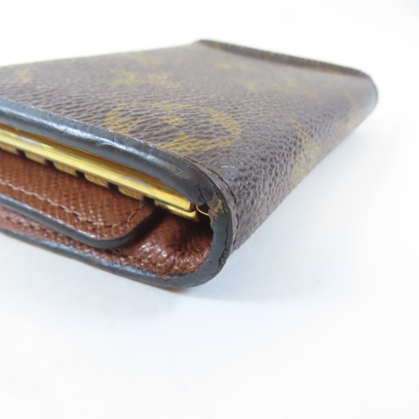 LOUIS VUITTON 【激減優惠】Monogram Key Case金扣鎖匙包啡色