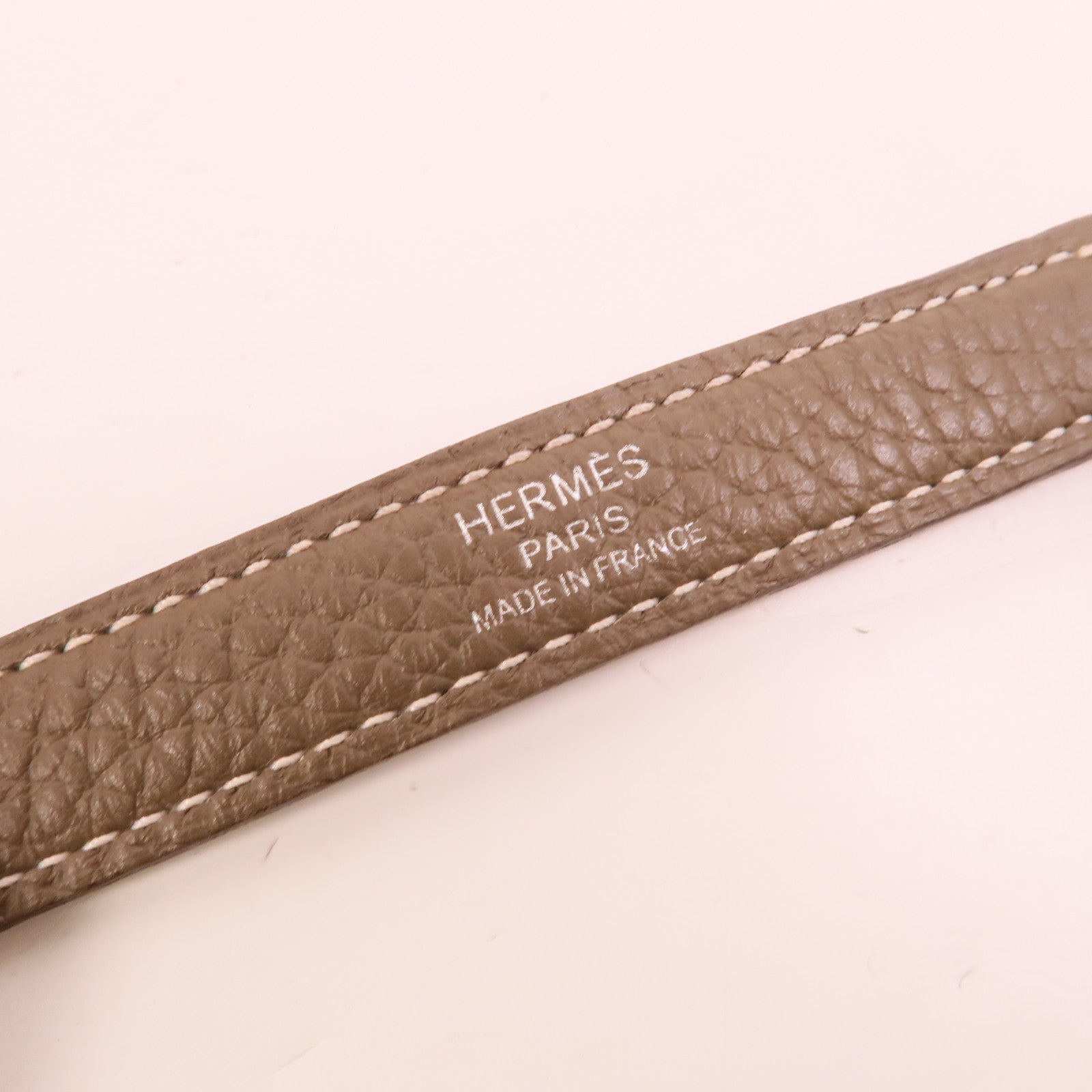 HERMES Clemence皮革Bolide 31手挽肩背兩用袋Etoupe