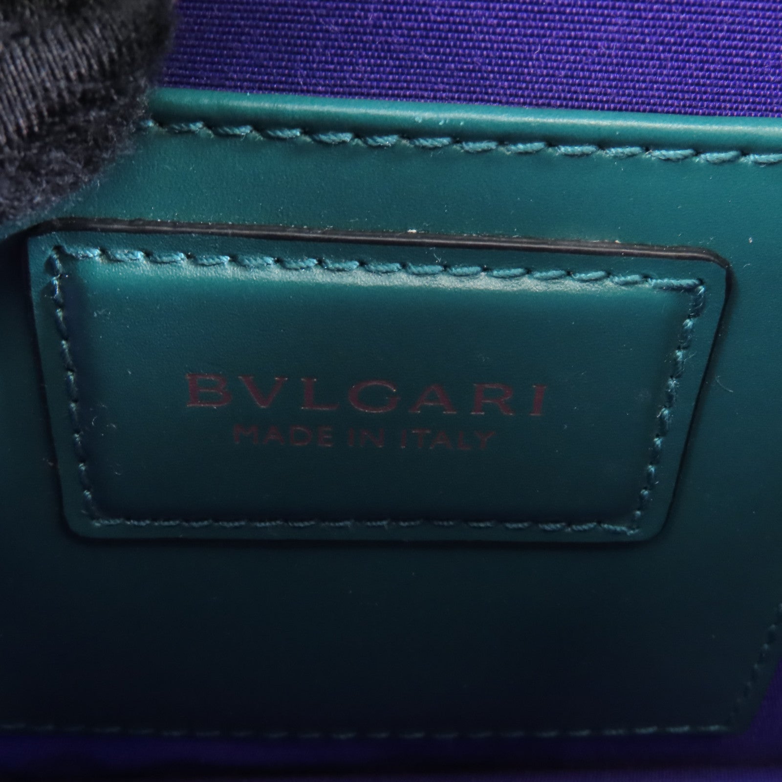 BVLGARI 牛皮皮革Serpenti Forever金扣鏈帶肩背袋綠色