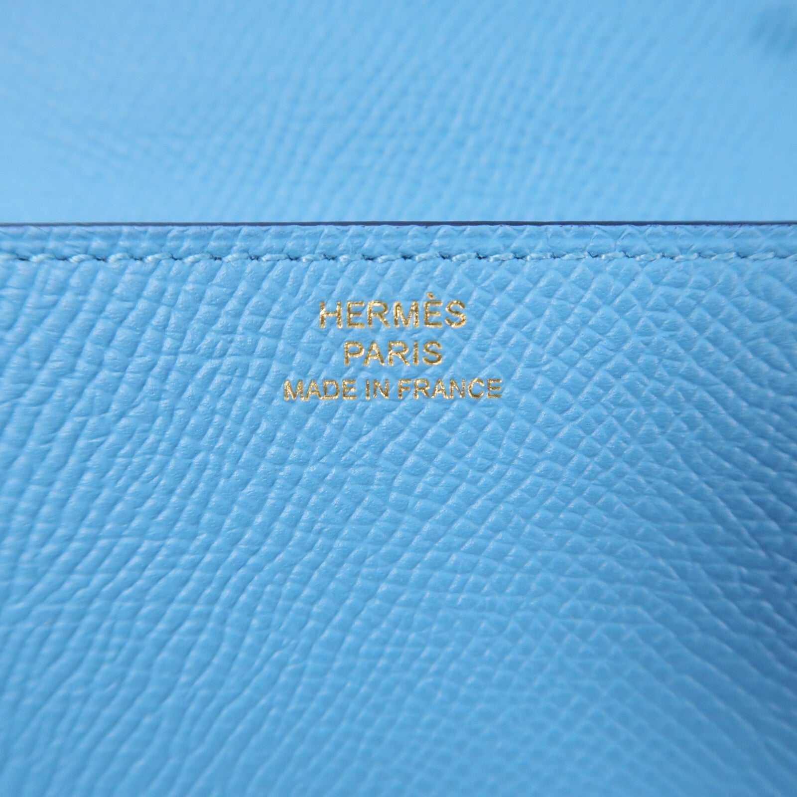 HERMES Epsom皮革Clic 16肩背袋Celeste