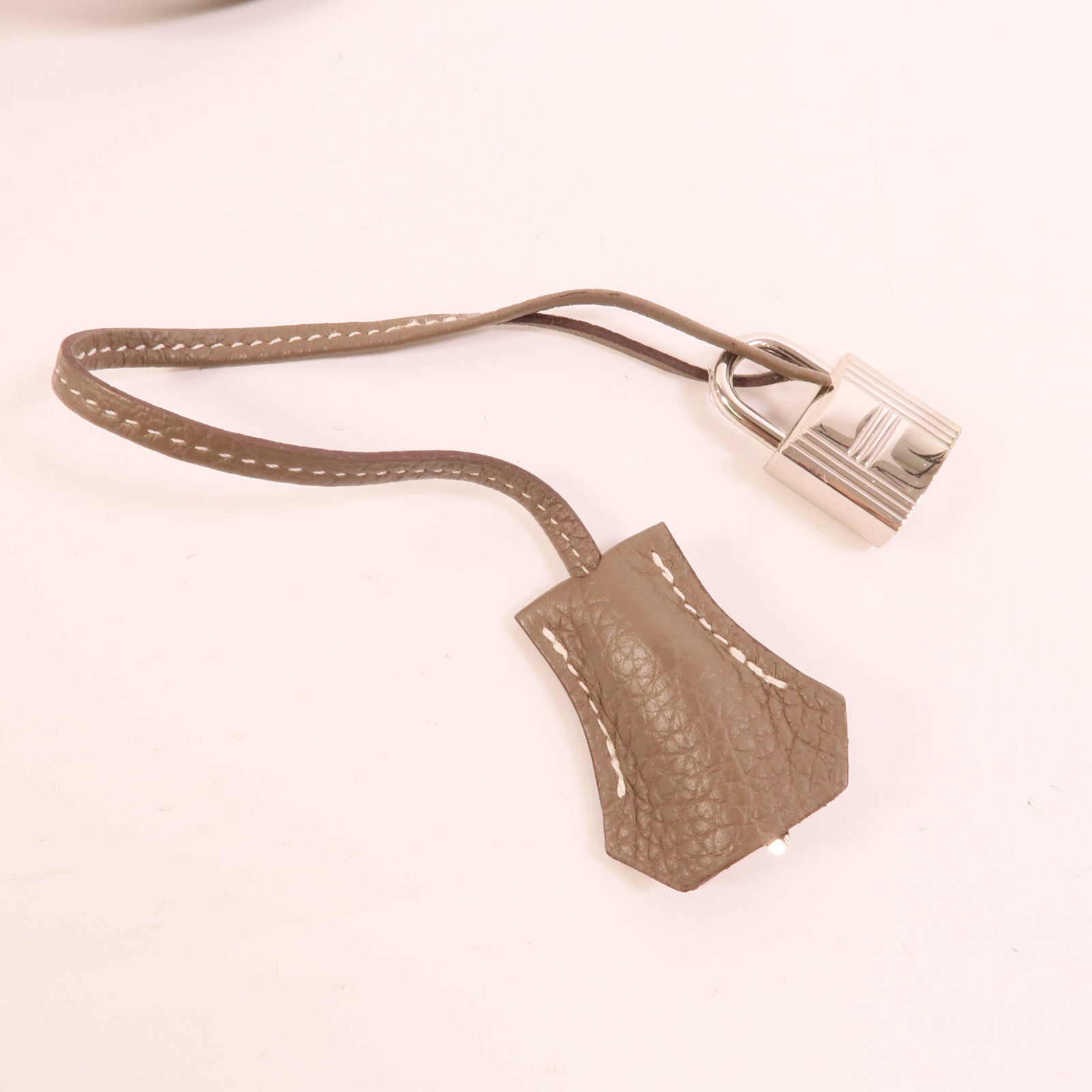 HERMES Clemence皮革Bolide 31手挽肩背兩用袋Etoupe