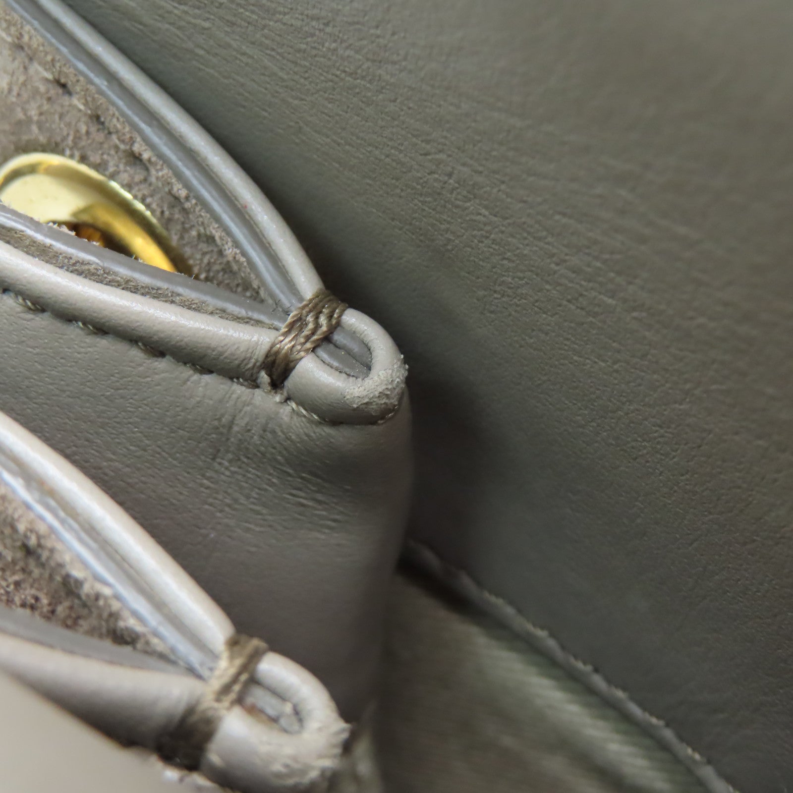 Chloe 【清倉大減價】牛皮皮革Shoulder Bag金扣手挽肩背兩用袋杏色