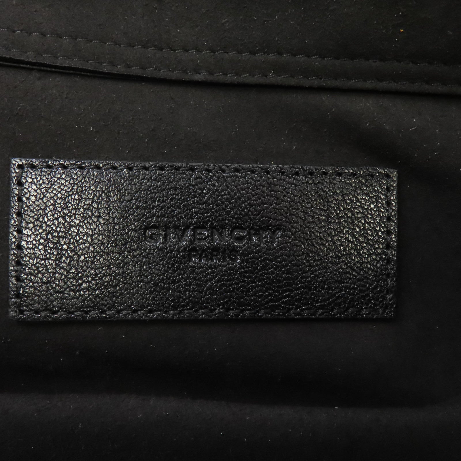 GIVENCHY 牛皮皮革2 Way Shoulder金扣手挽肩背兩用袋黑色