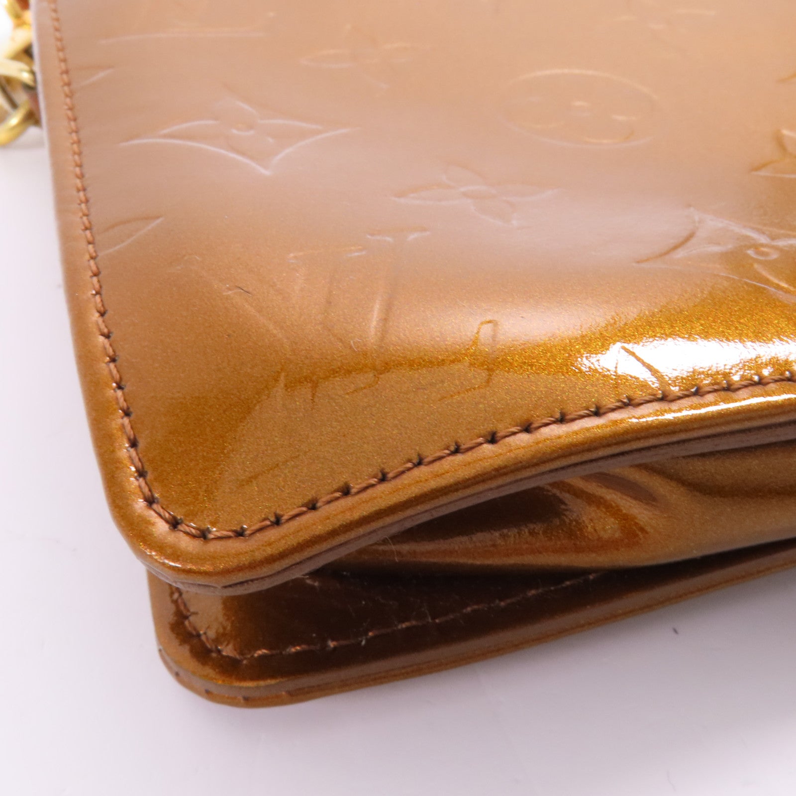 LOUIS VUITTON Vernis Monogram Venis Lexington Accessory Pouch金扣手挽袋