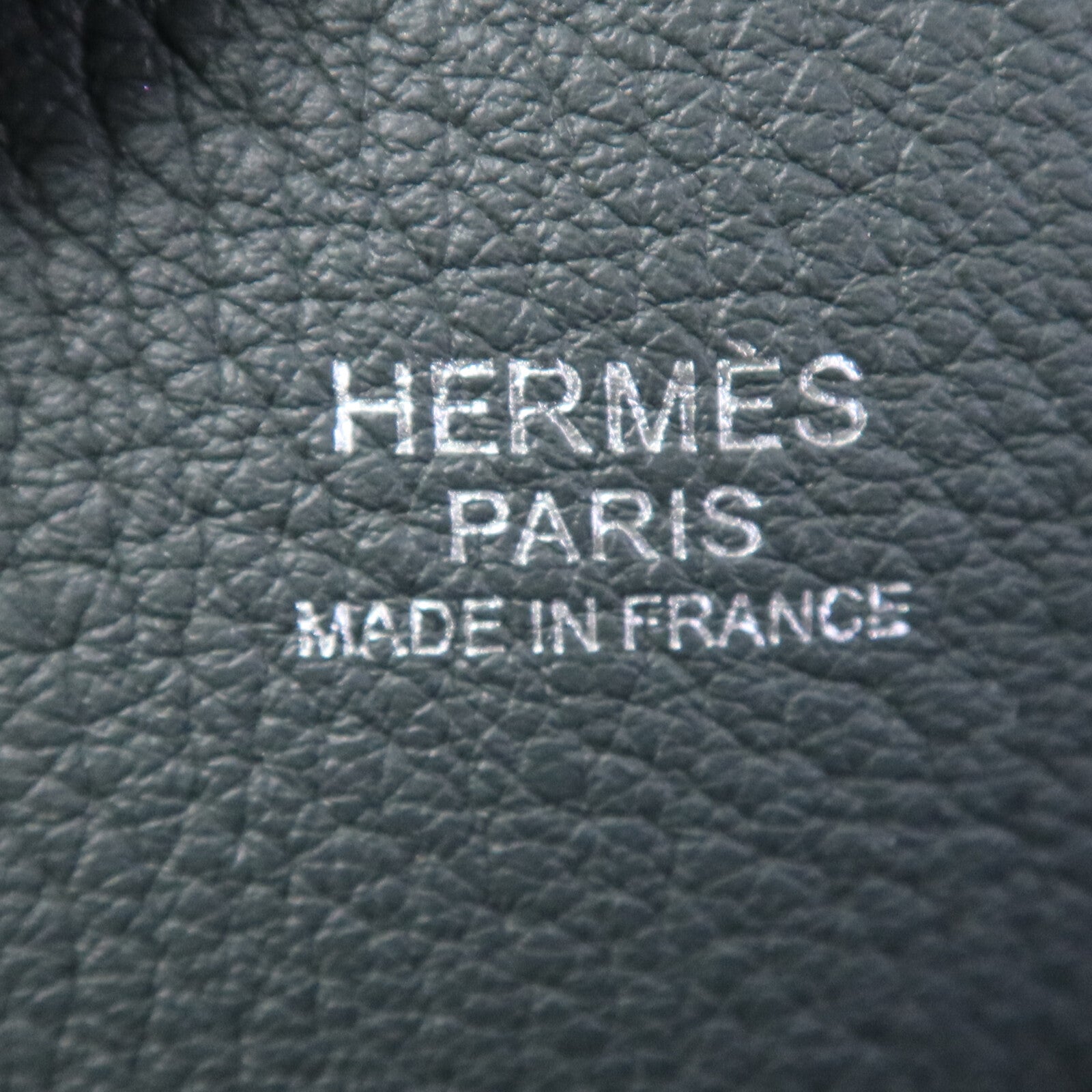 HERMES Togo皮革Bolide Messenger銀扣肩背袋Vert Mangrove