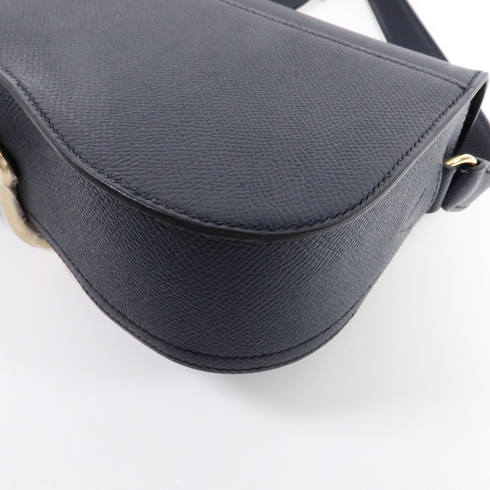 HERMES Epsom皮革Della Cavalleria Elan肩背袋Blue Indigo