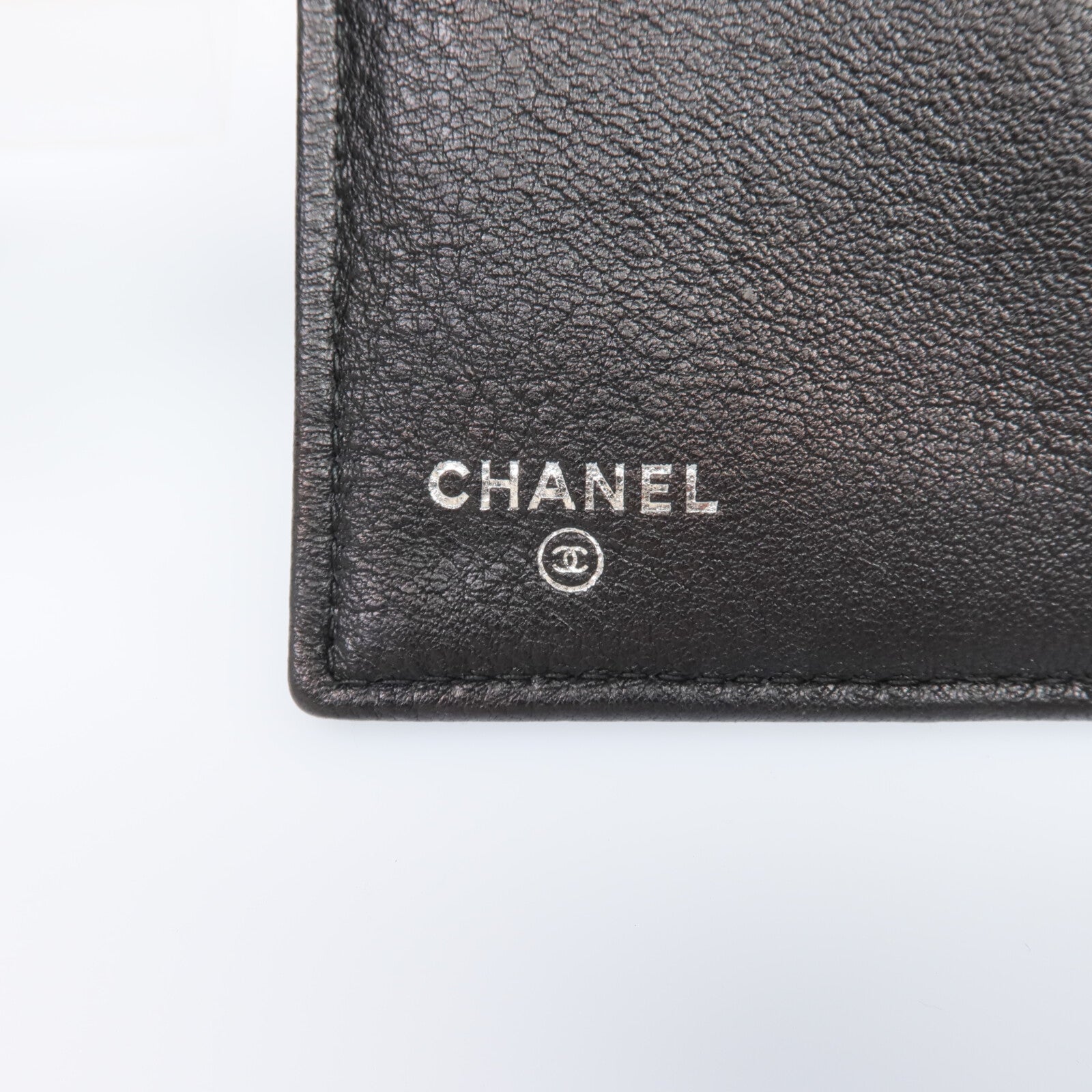 CHANEL 牛皮皮革Wallet銀扣長錢包