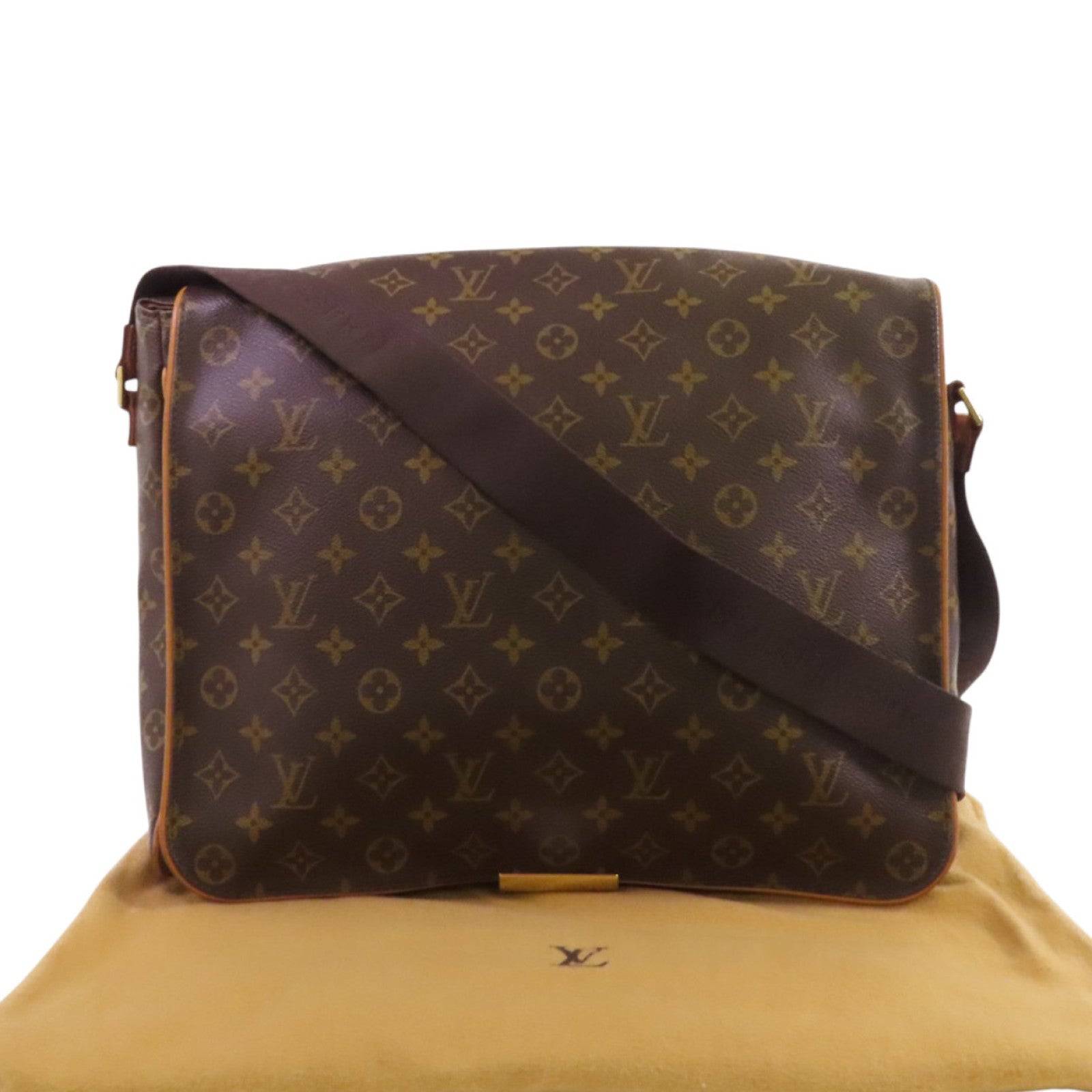 LOUIS VUITTON Monogram Abbeses Messenger金扣肩背袋