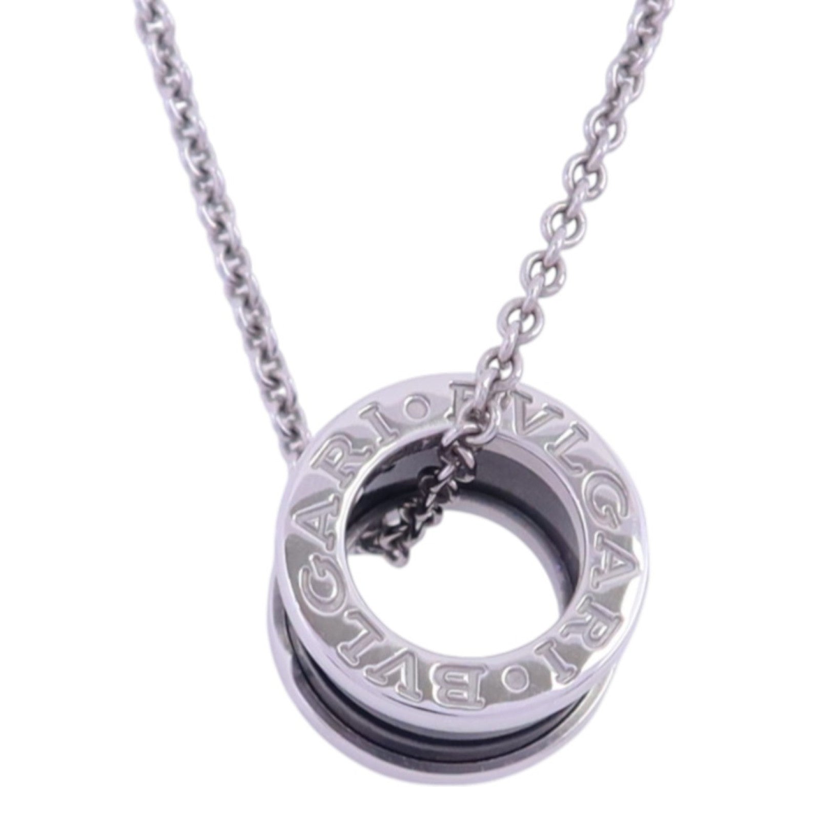 BVLGARI 925純銀/琺瑯Save The Children Necklace銀扣項鏈