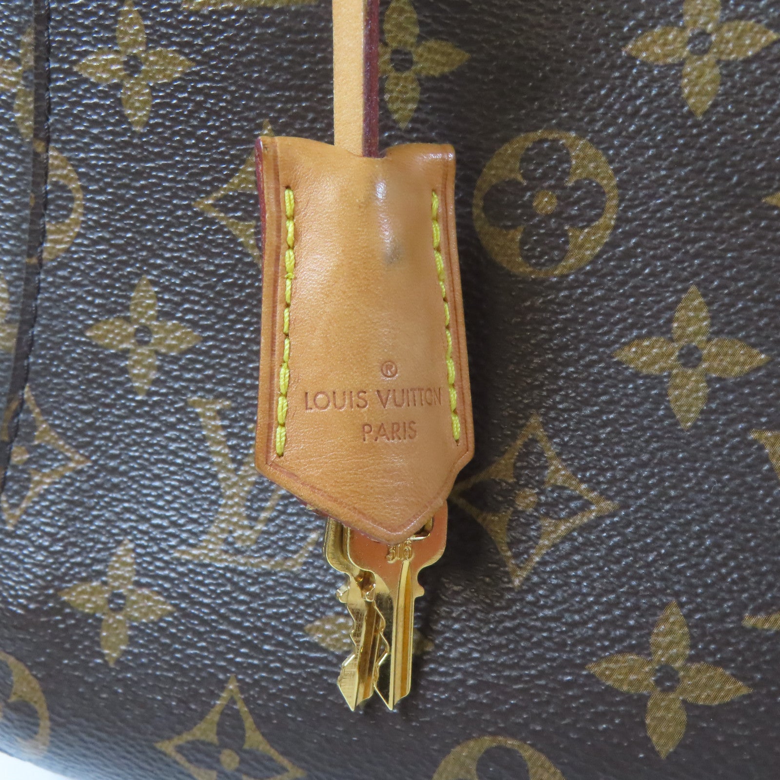 LOUIS VUITTON Monogram Montaigne BB金扣手挽肩背兩用袋啡色