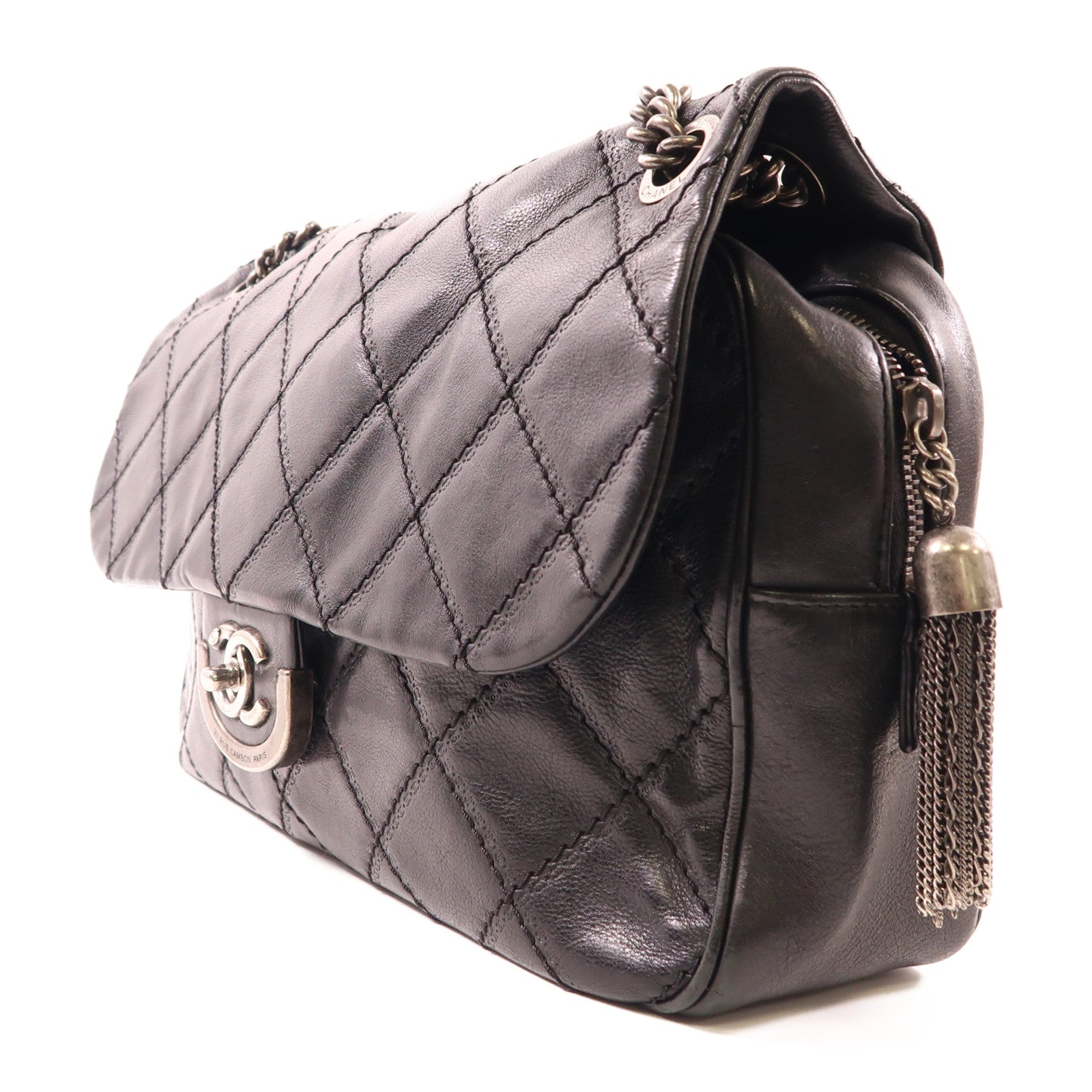 CHANEL 羊皮皮革Chain Shoulder鏈帶肩背袋