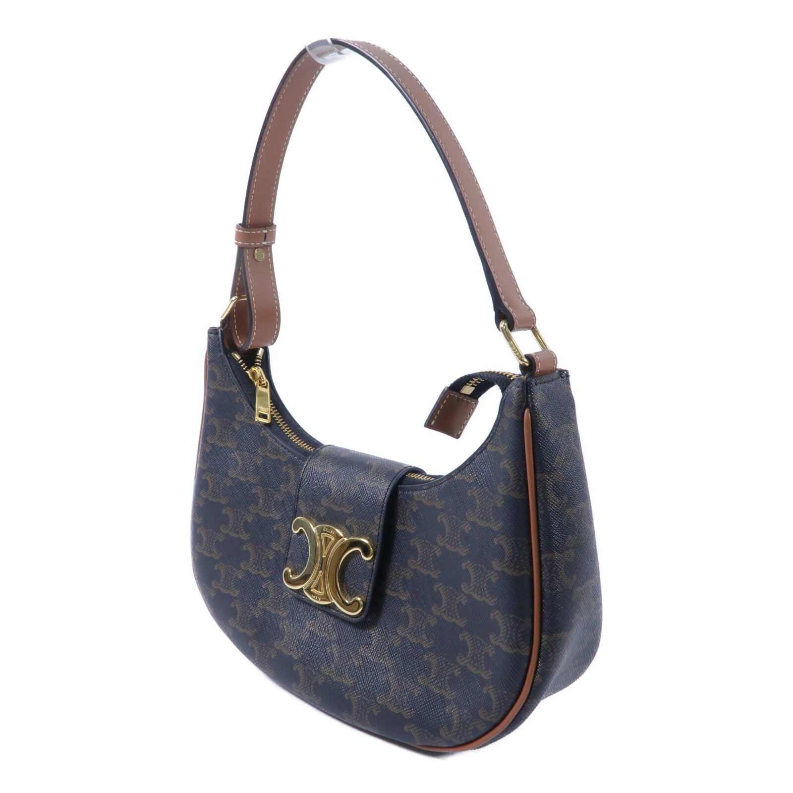 CELINE 塗層帆布Triomphe Ava肩背袋