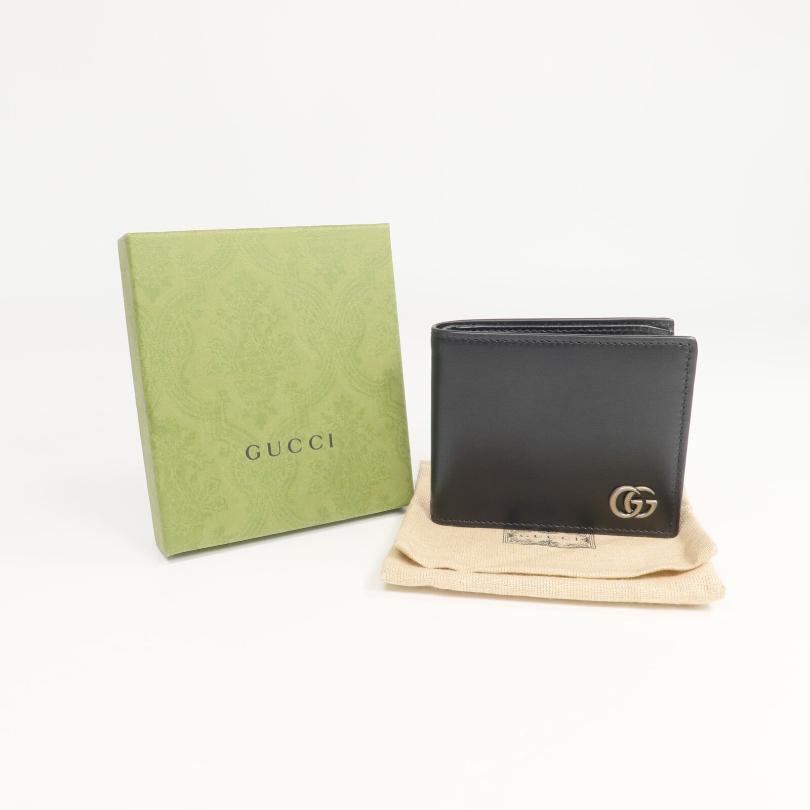 GUCCI 牛皮皮革GG Marmont Bi-foid Wallet錢包