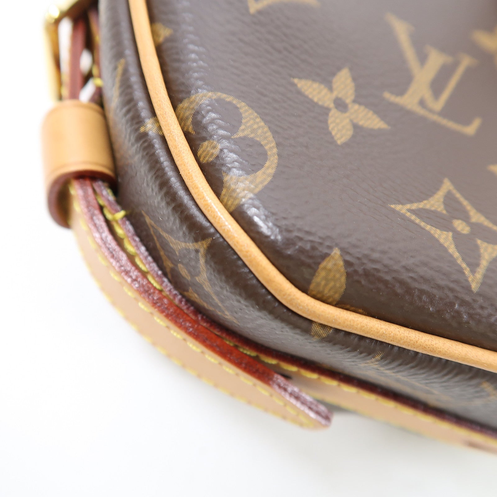 LOUIS VUITTON Monogram Boite Chapeau Souple金扣肩背袋棕色